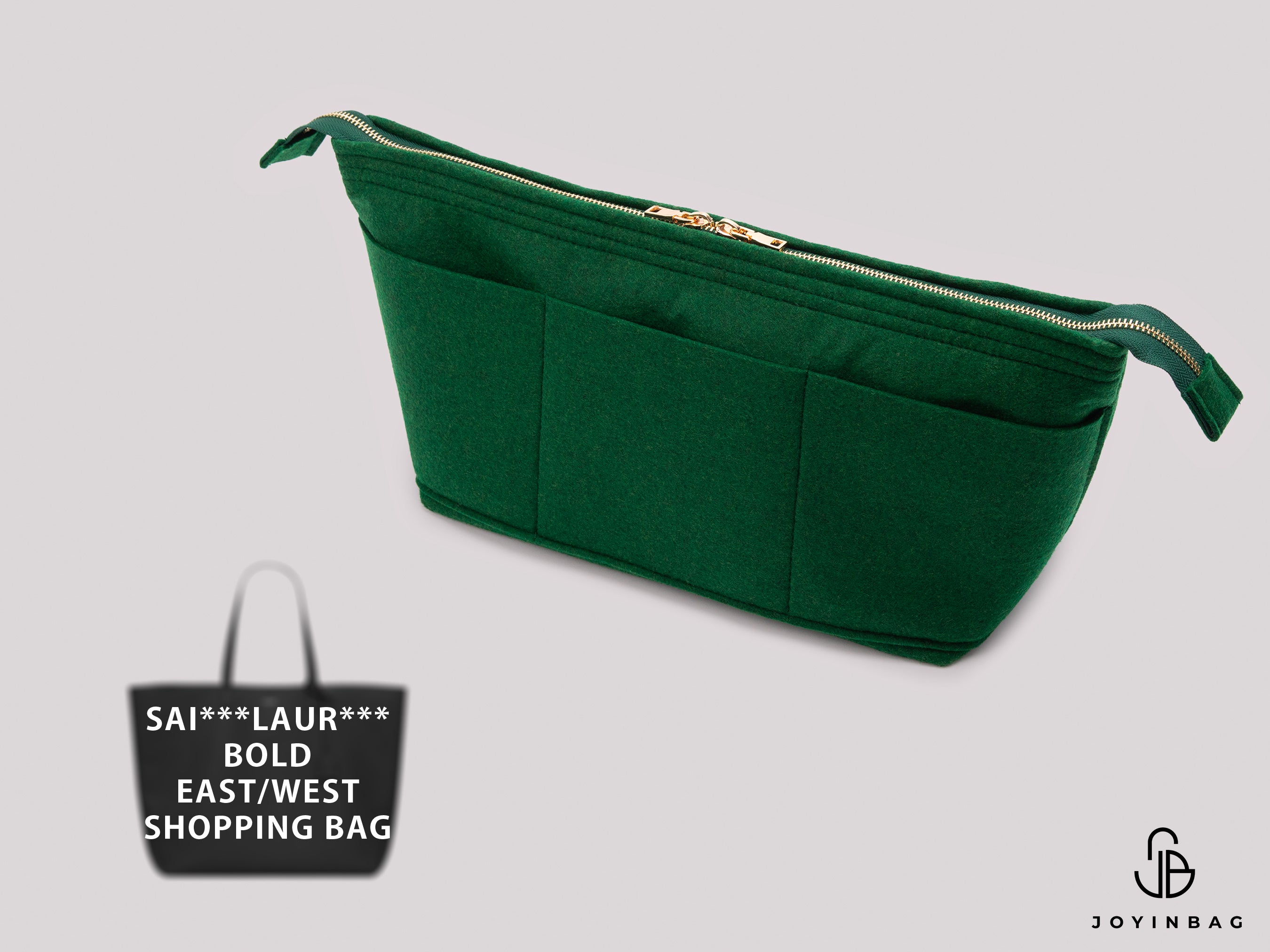 YSL Bold East West Shopping Bag Organizer – Secure Closure