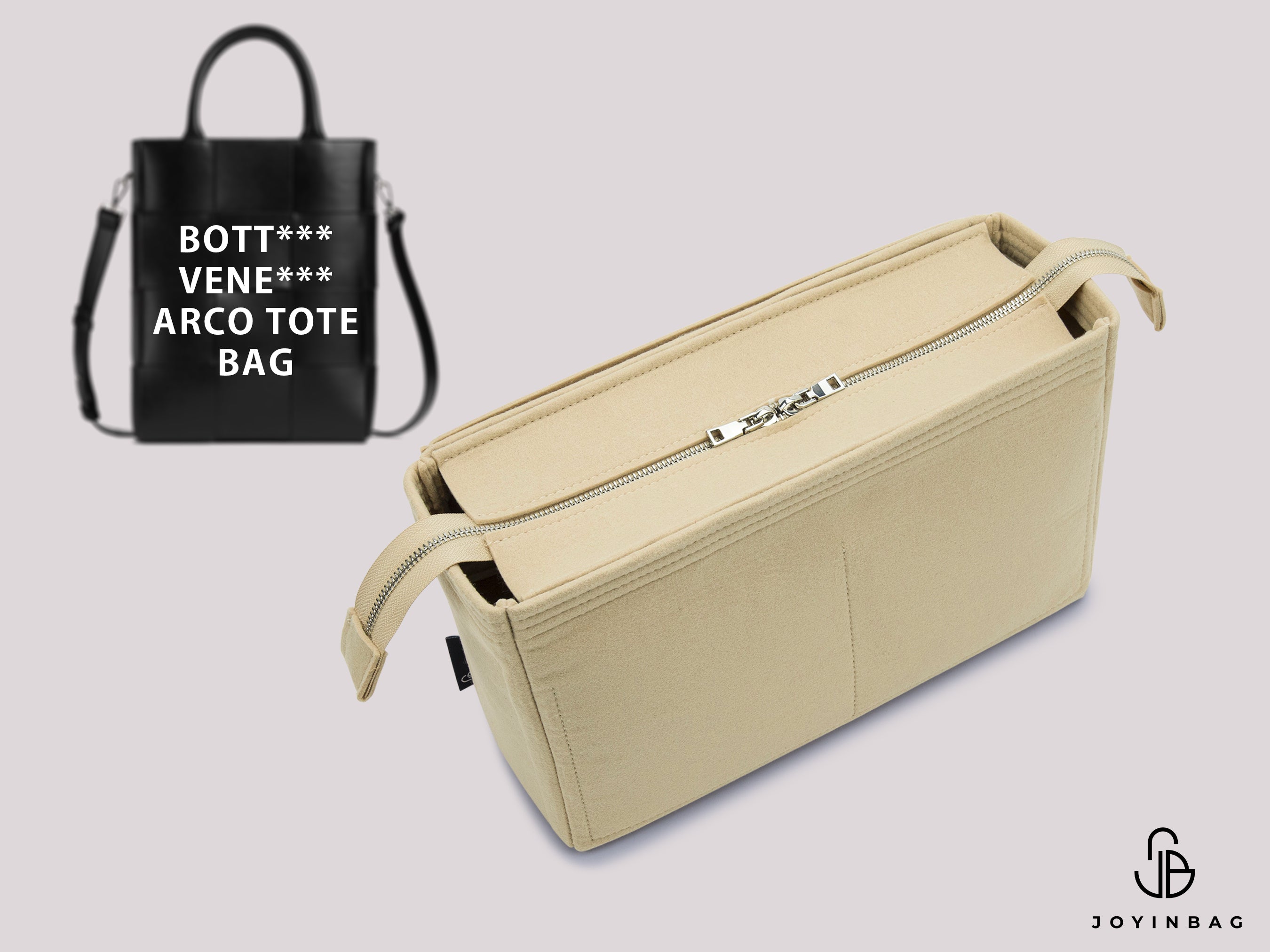 Botte. Vene. Arco Tote (Height 37 cm) Bag Insert