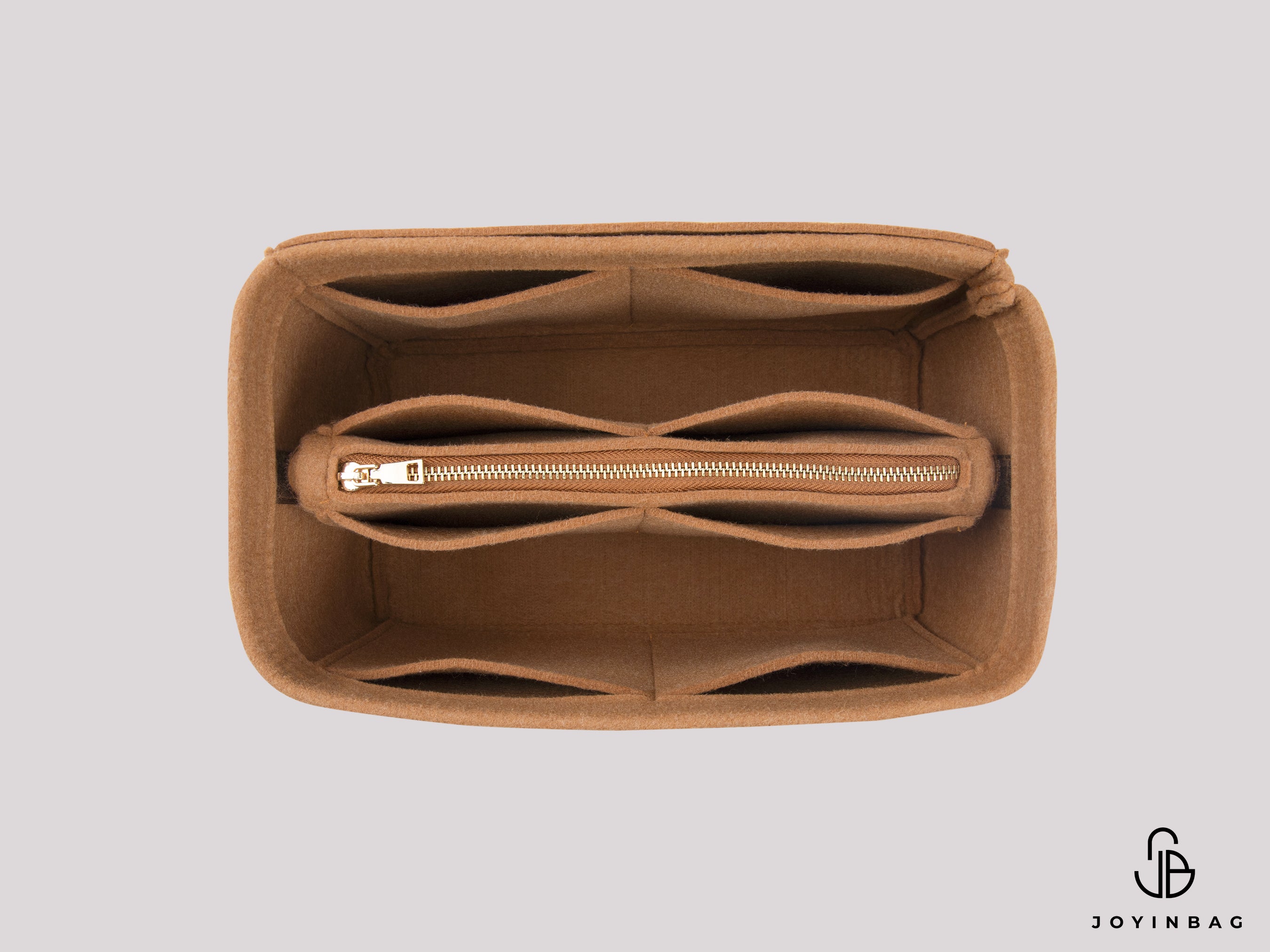 GG Emblem Small Bucket Bag Organizer – Inside Pockets & Removable Zippered Pouch