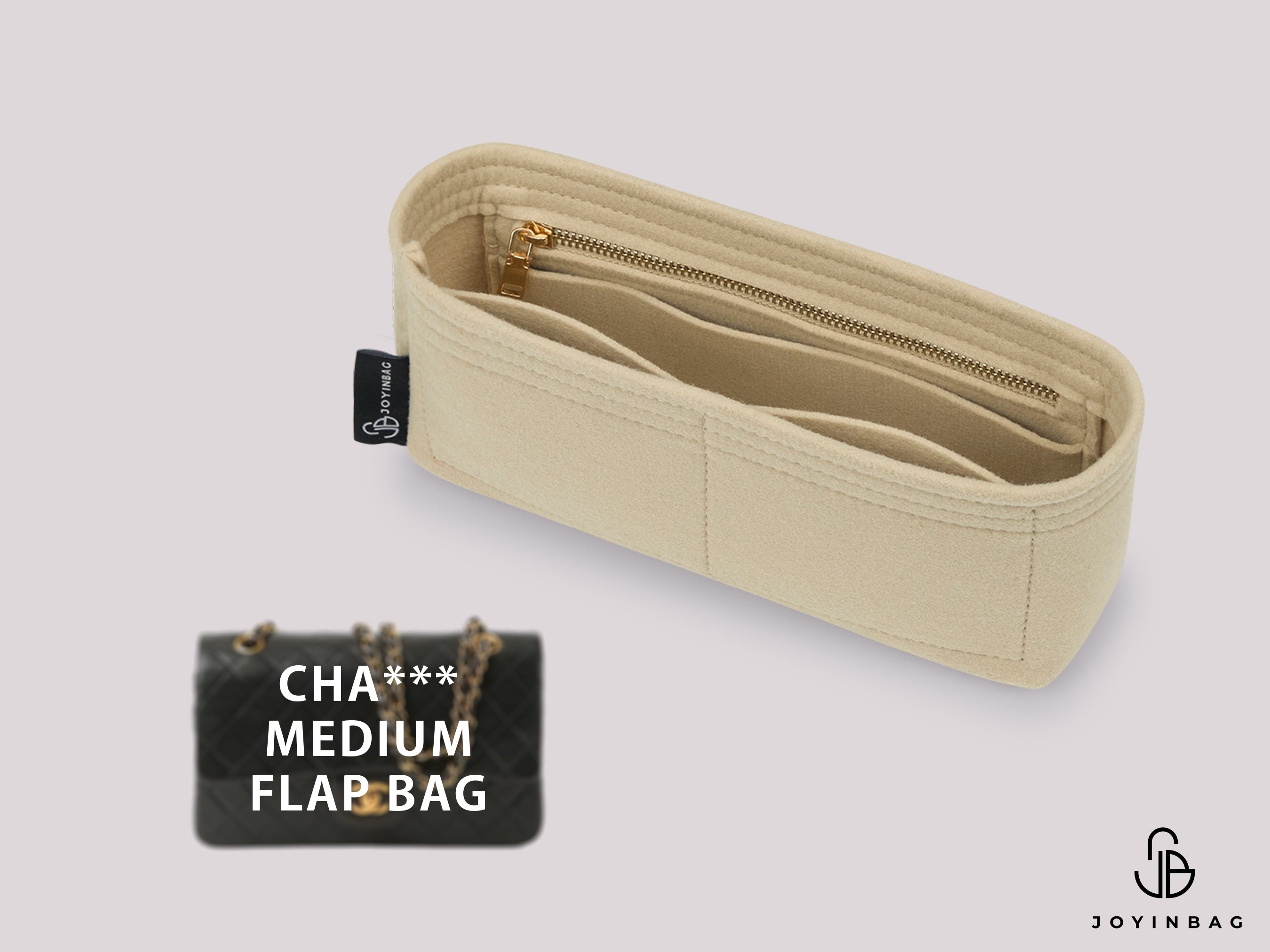 Cha. Classic Medium Flap (Style A01112) Bag Insert