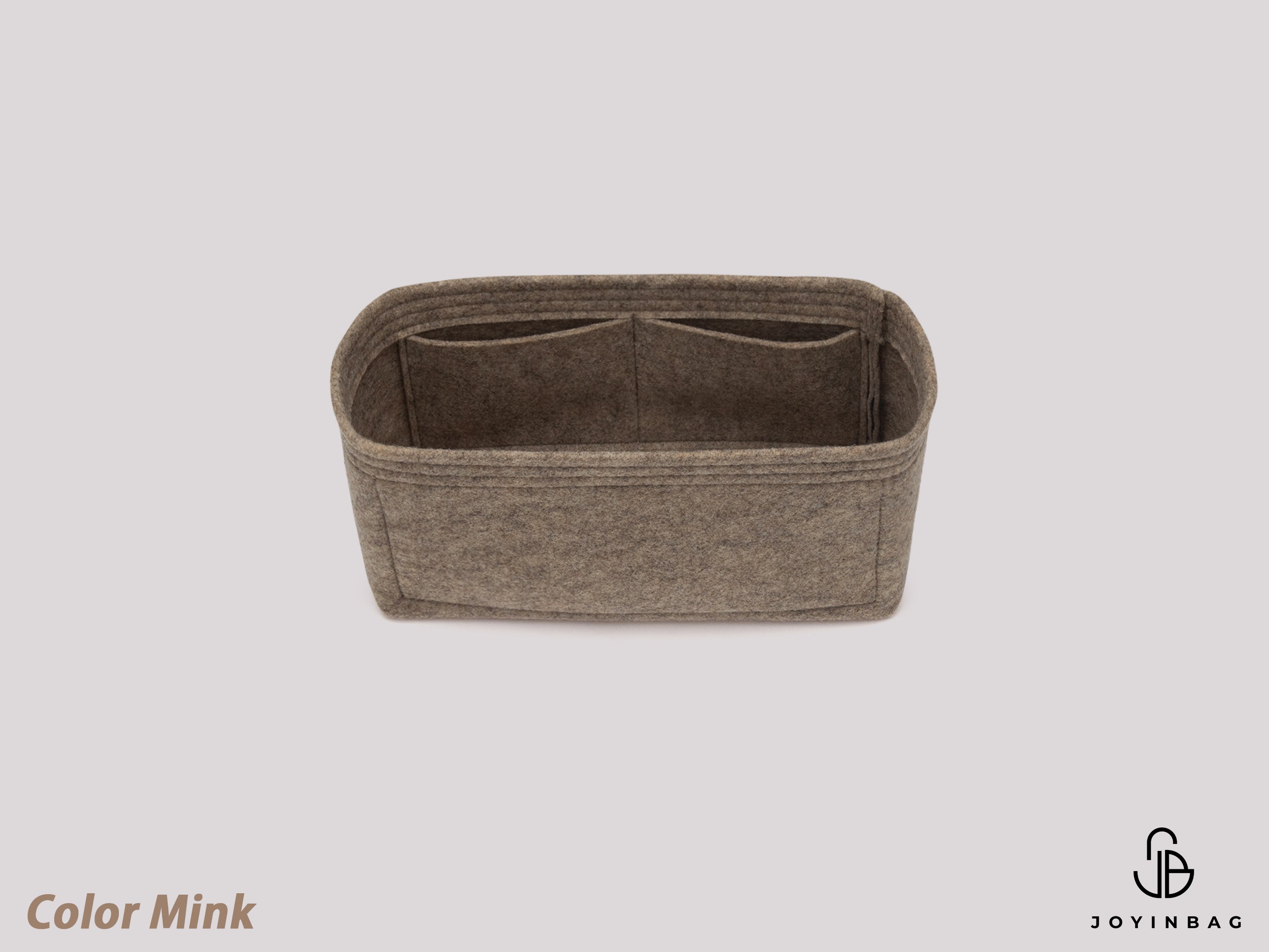 Structured Felt Insert for Lockme Ever BB Bag with Zippered Interior Pocket