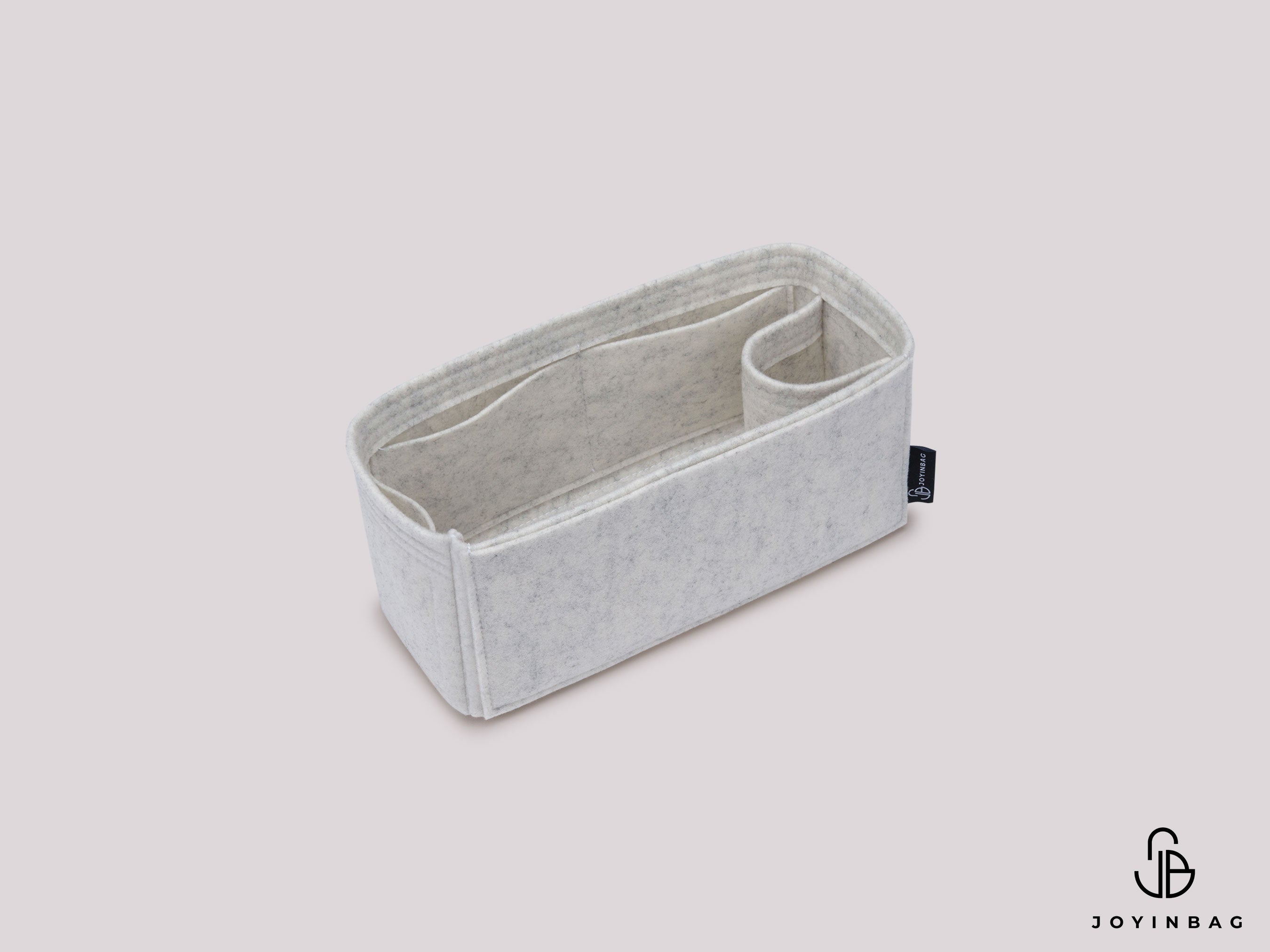Bottle-Ready Felt Insert for Lockme Go Bag with Multi-Pocket Interior