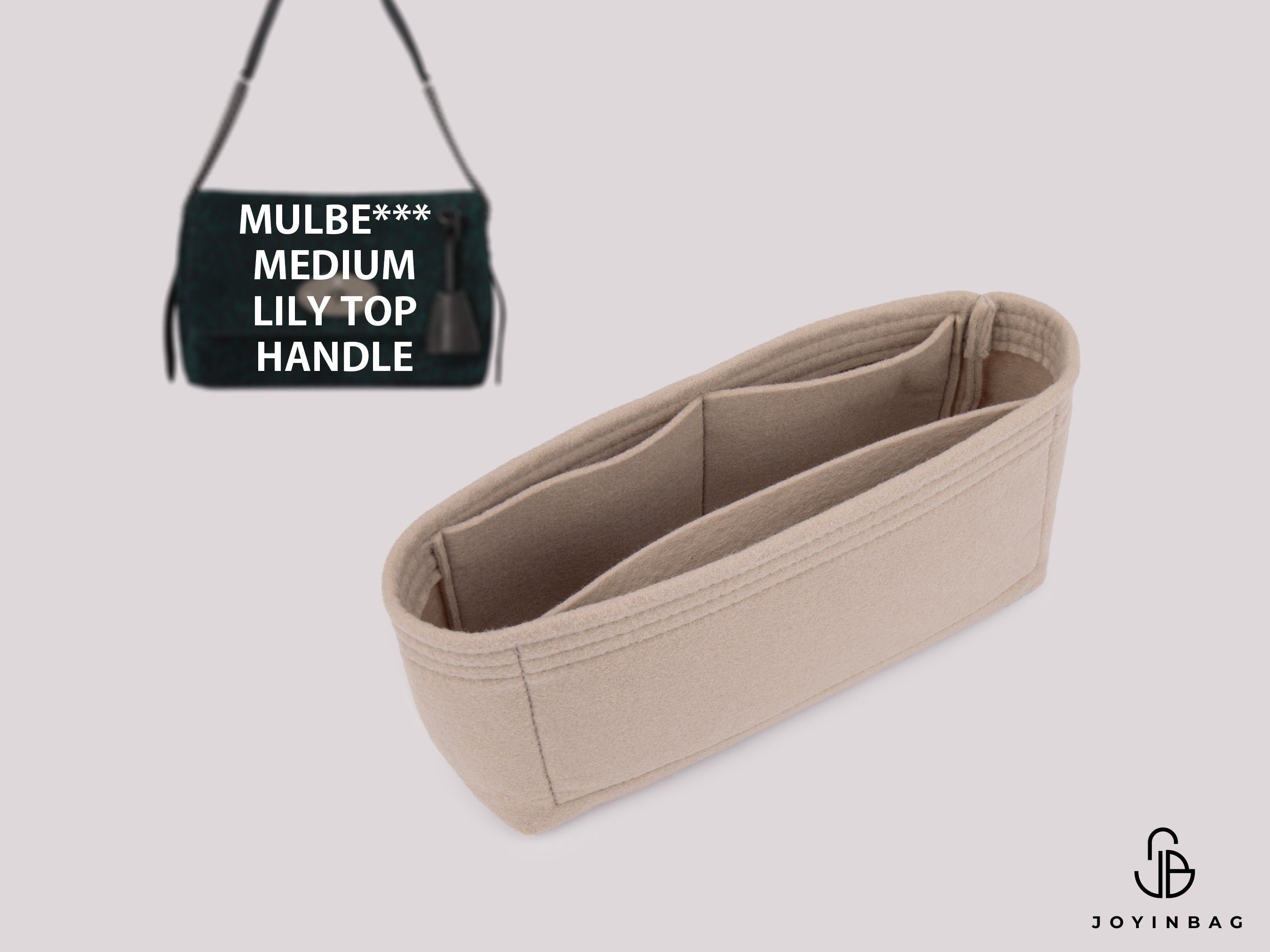Mulbe. Medium Lily Top Handle Bag Insert