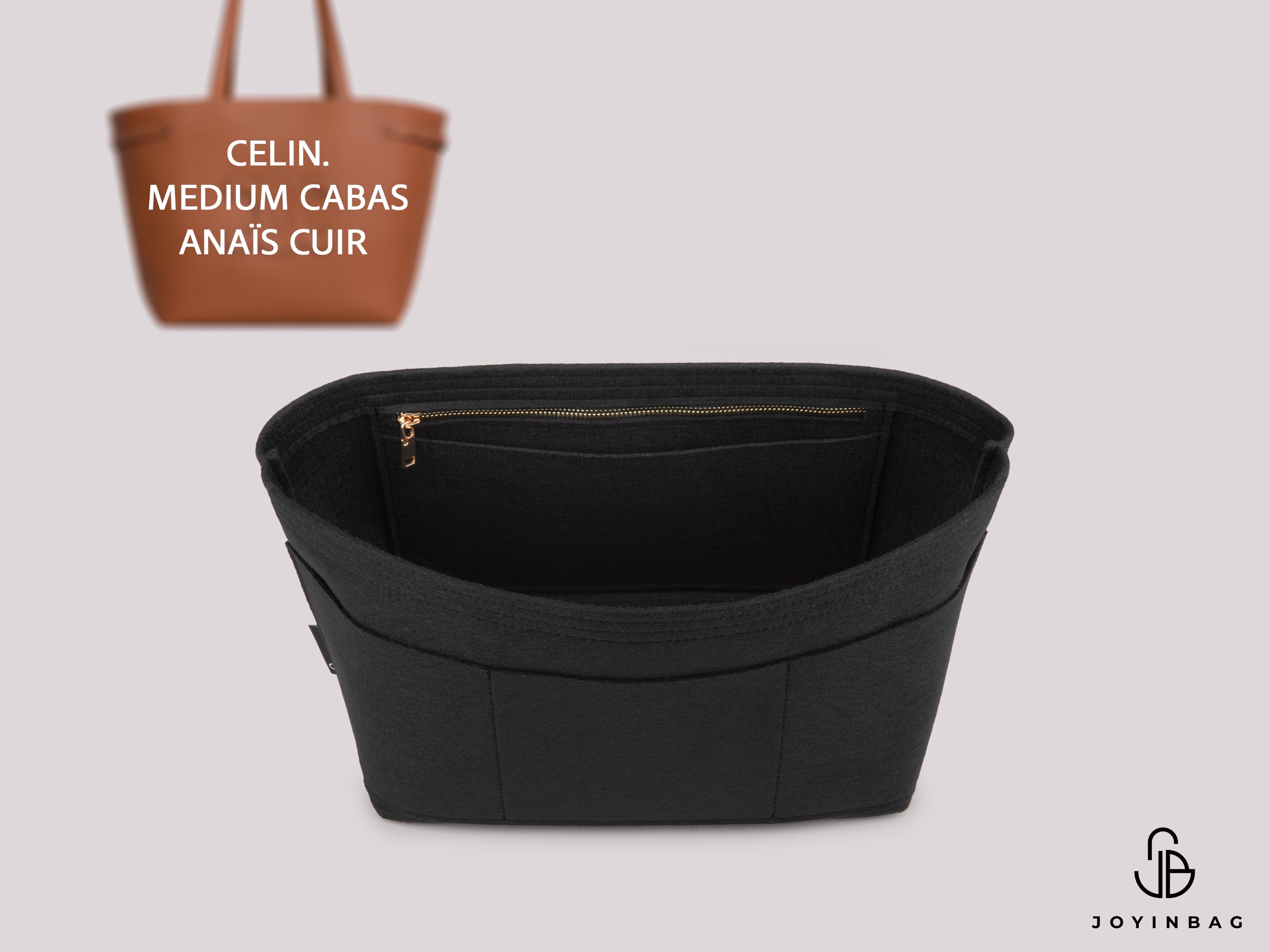 MEDIUM CABAS ANAIS CUIR Bag Organizer – 2–3mm Felt Insert