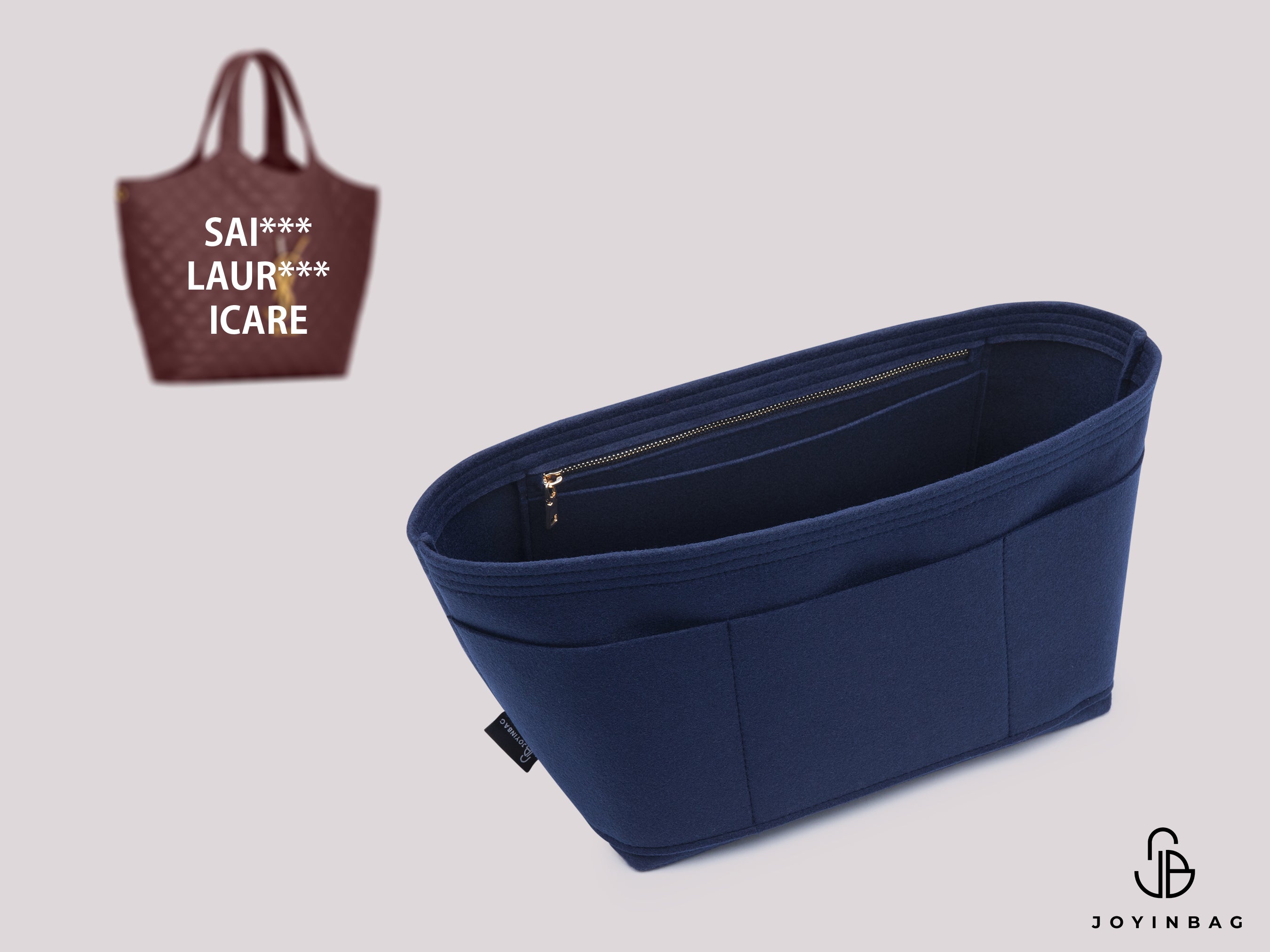 Saint Laurent Icare Bag Organizer – 5 Inside Pockets, Zippered & 3 External Compartments