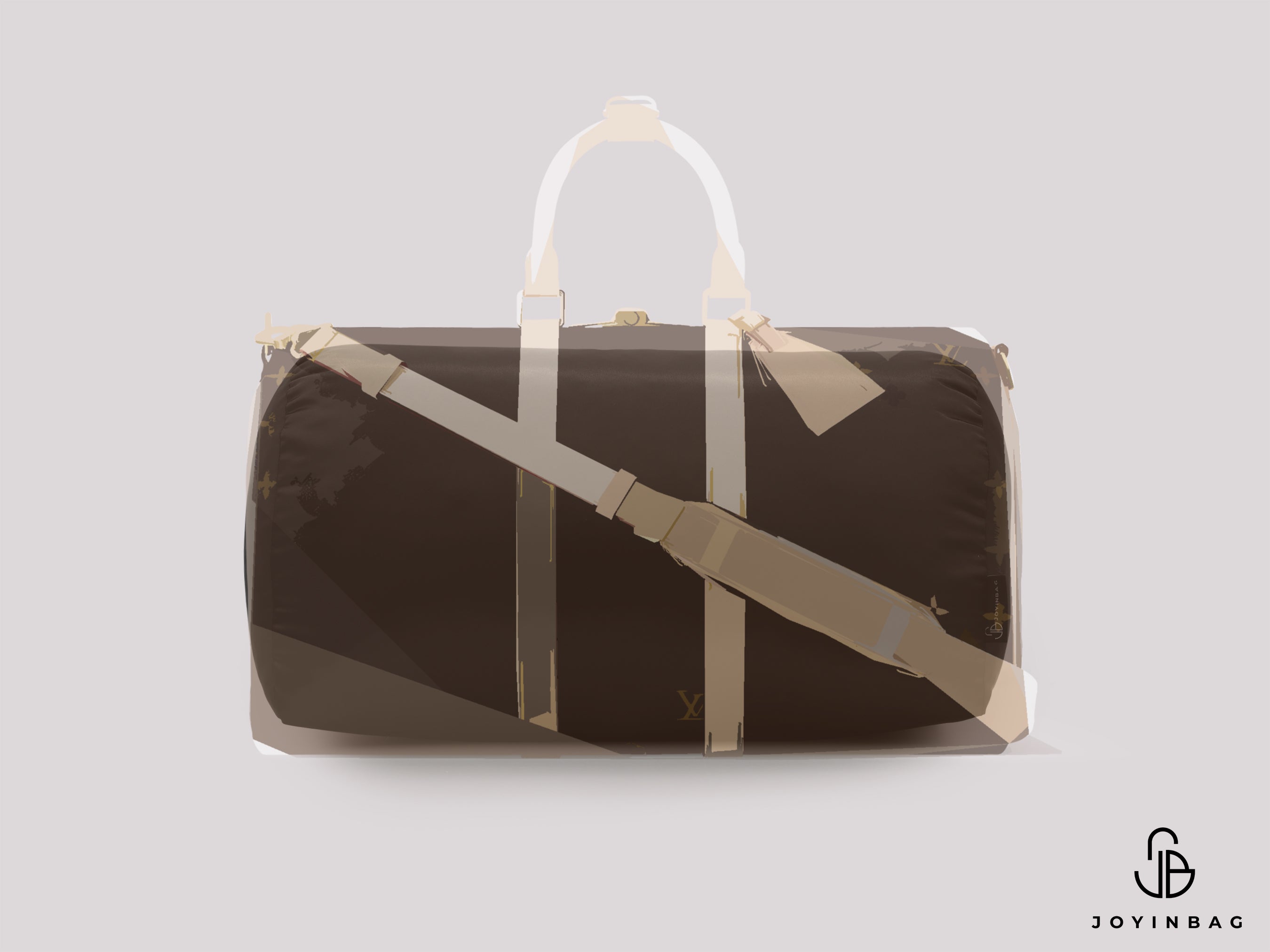 Bag Storage Pillow for LV Keepall 50 | Satin Cushion Insert Shape Protector Filler