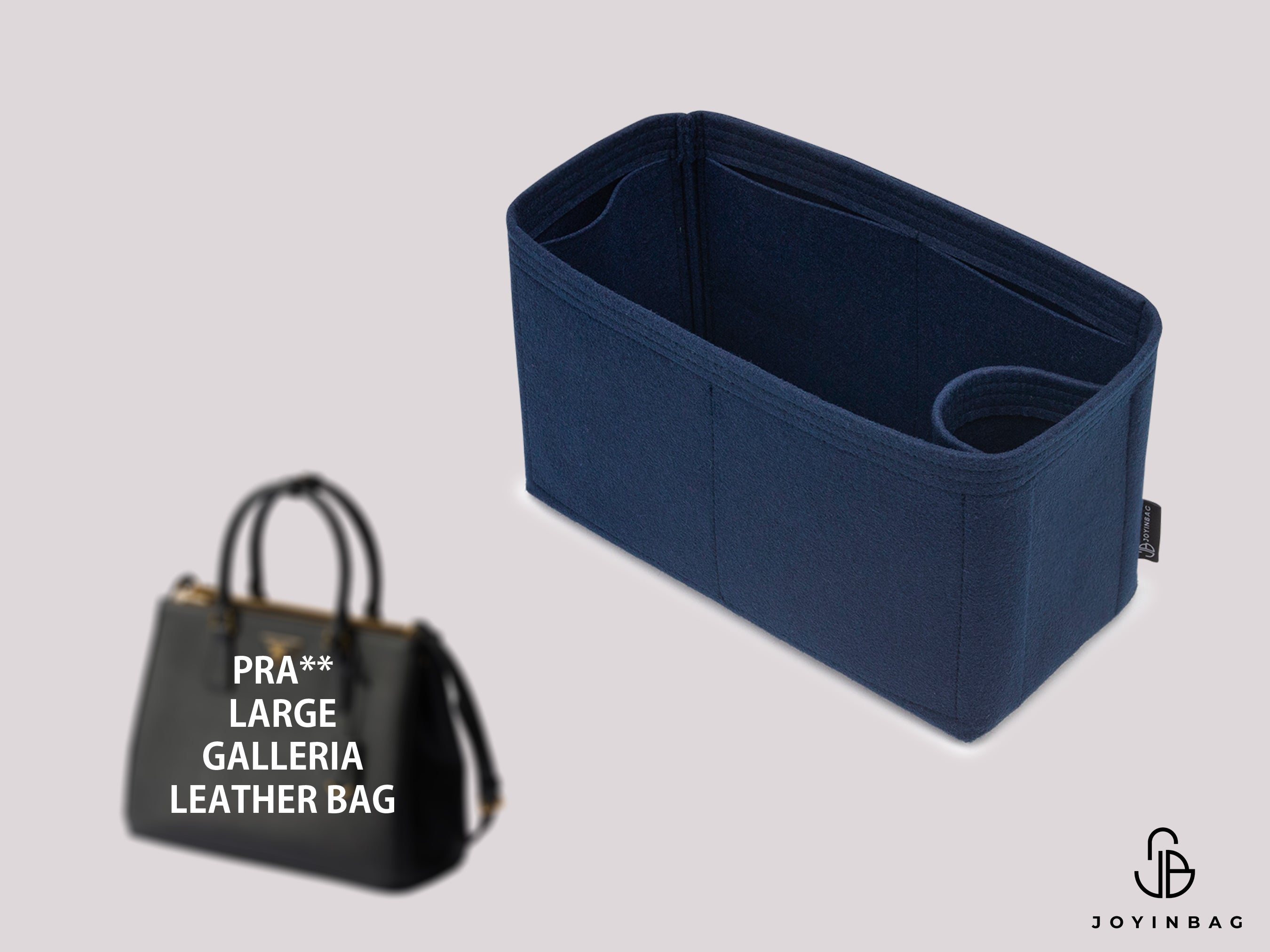 Pra. Large Galliera Leather Bag Insert