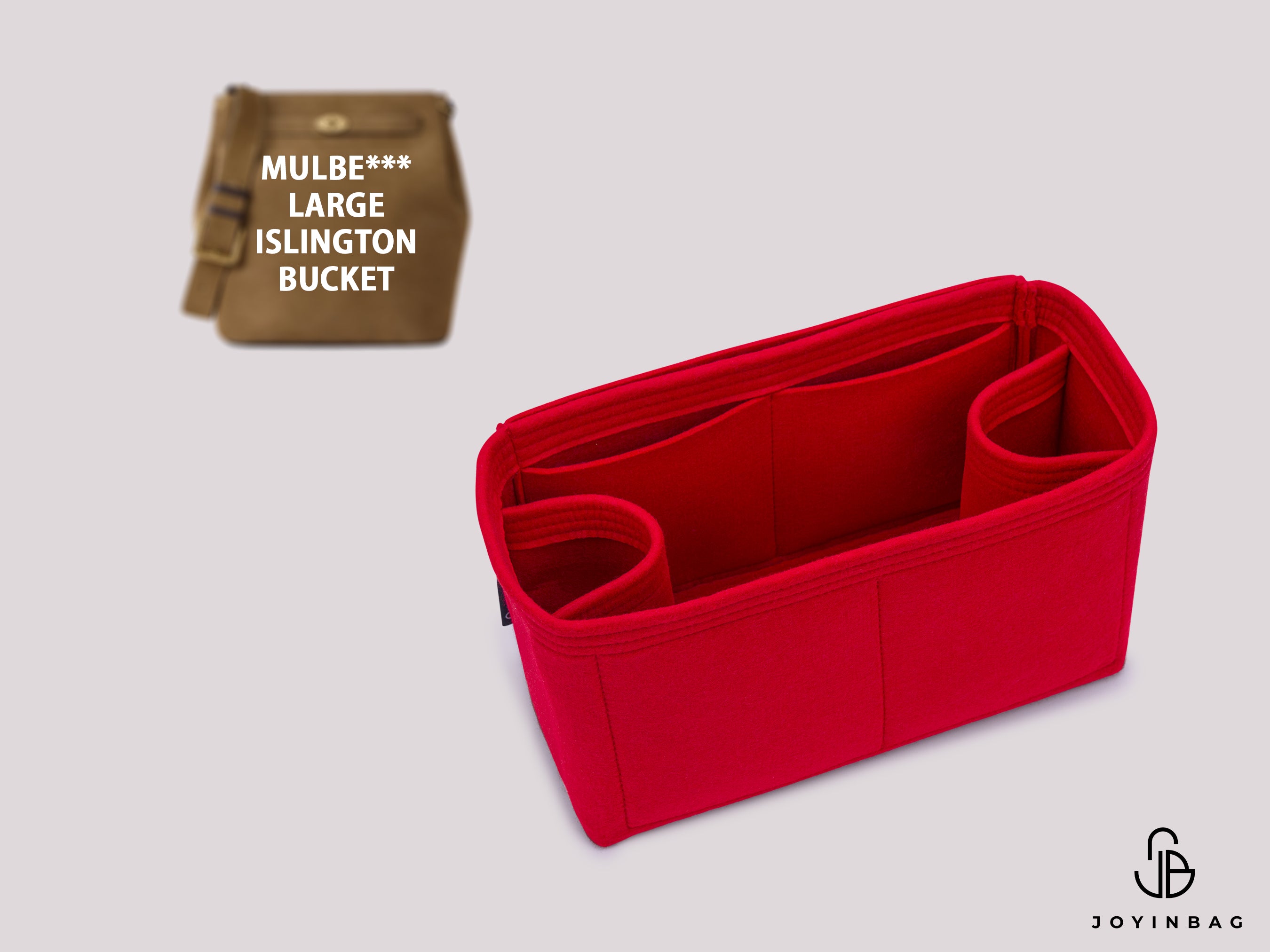 Mulberry Large Islington Bucket Insert – 4 Inside Pockets & 2 Bottle Holders, 36 Colors