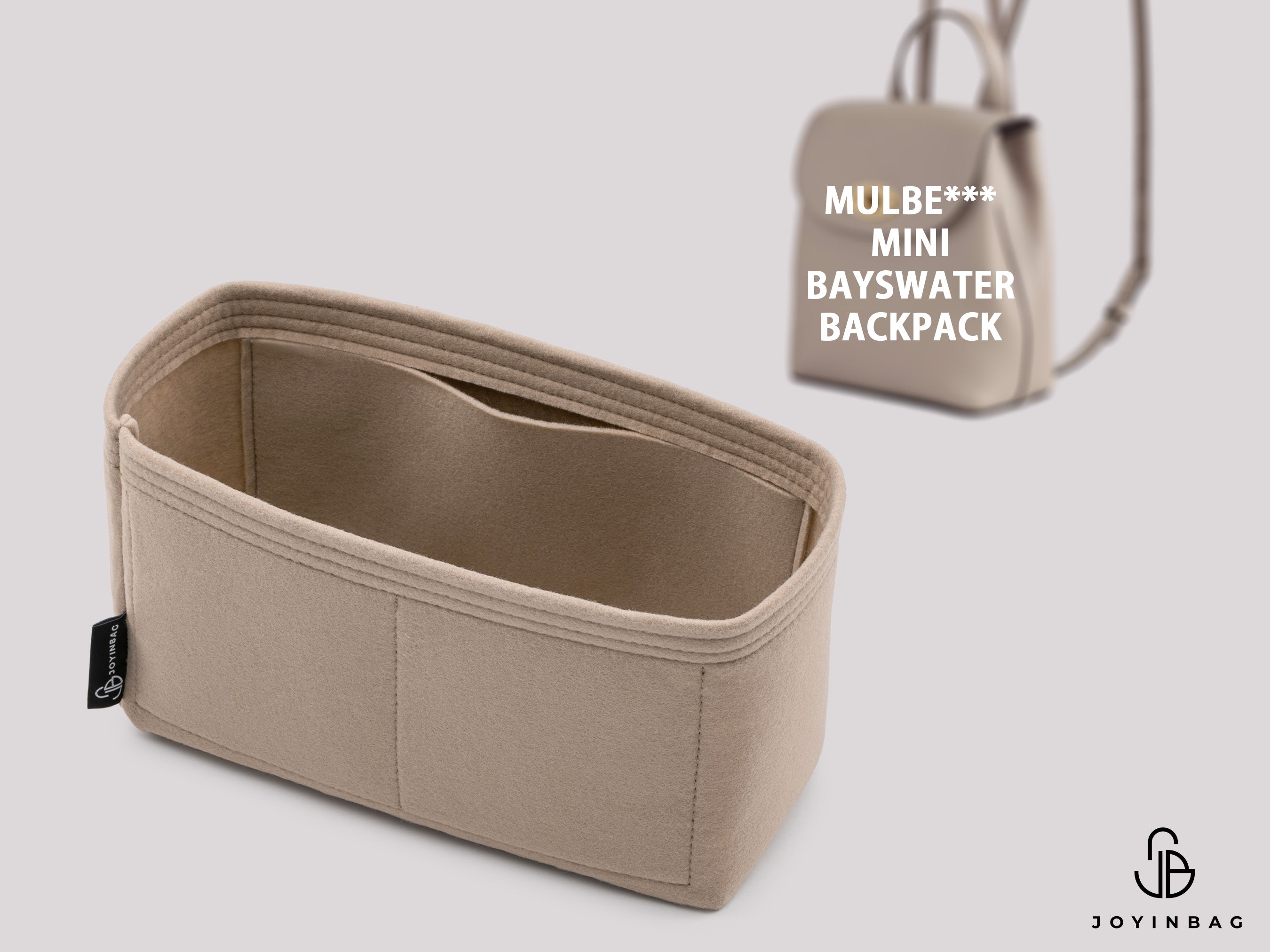 Mulberry Mini Bayswater Backpack Organizer – 2mm Felt, 36 Colors