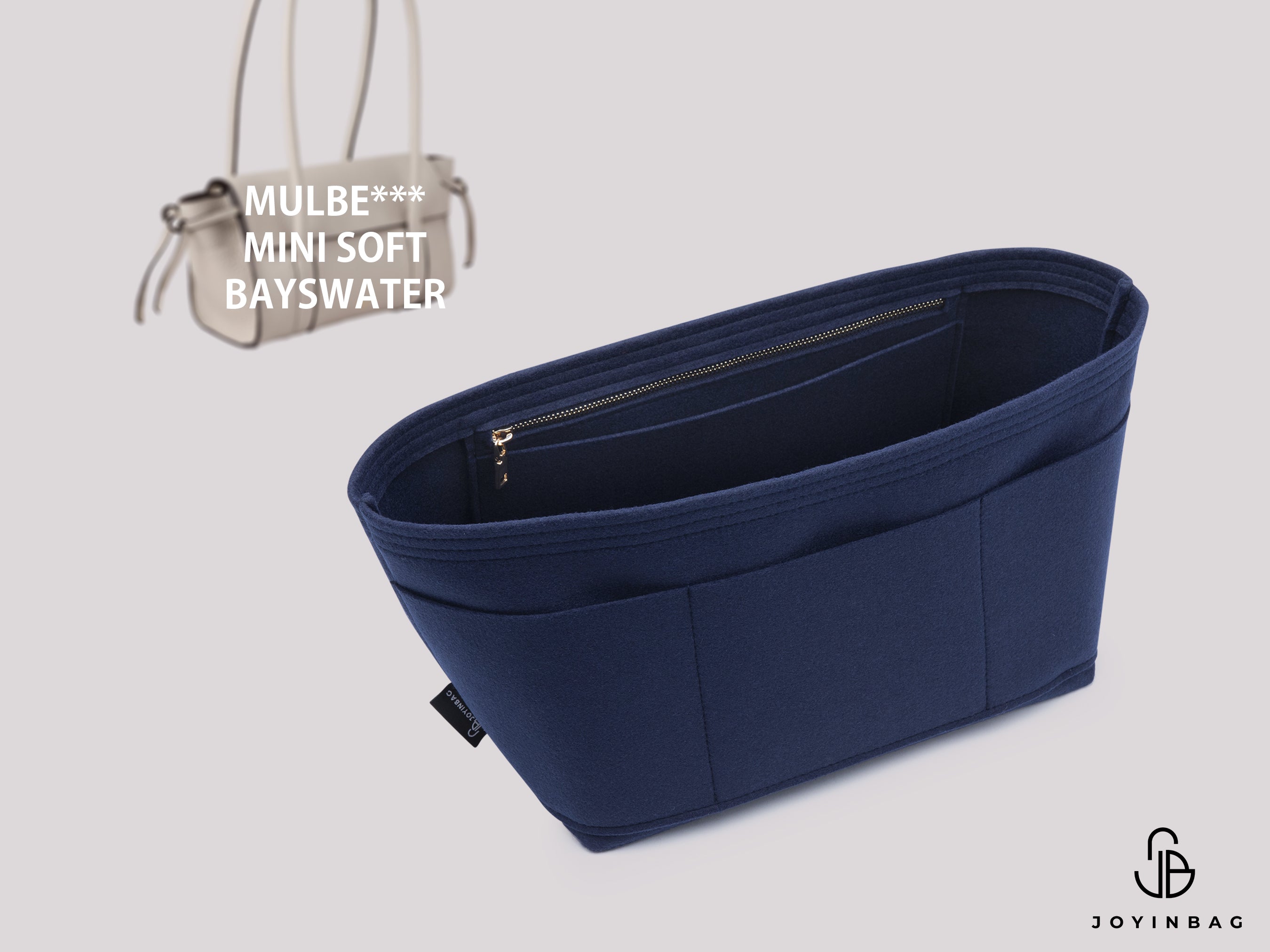 Mulberry Mini Soft Bayswater Organizer – 5 Interior Pockets, 3 Exterior Compartments