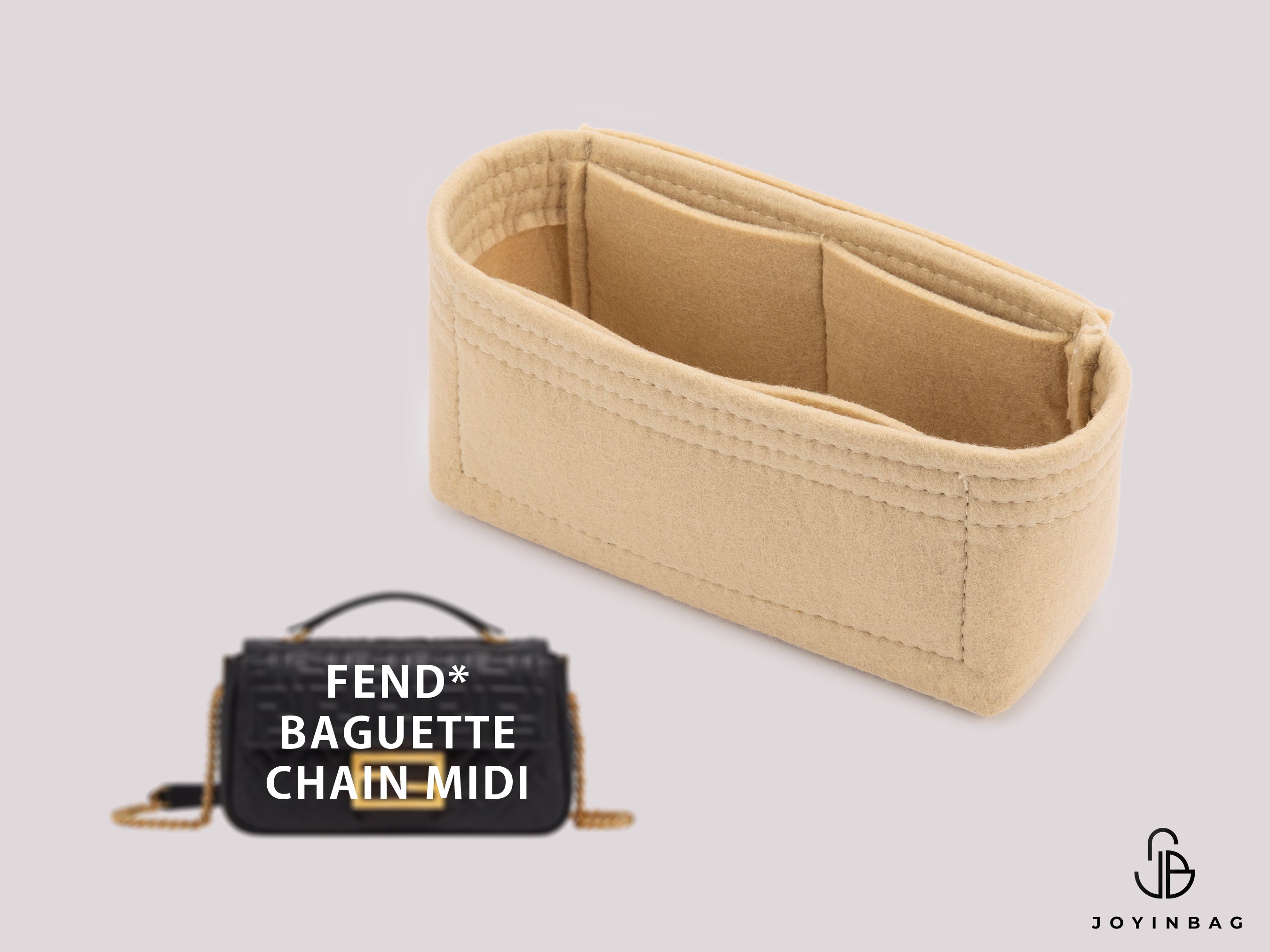 Fend. Baguette Chain Midi Bag Insert