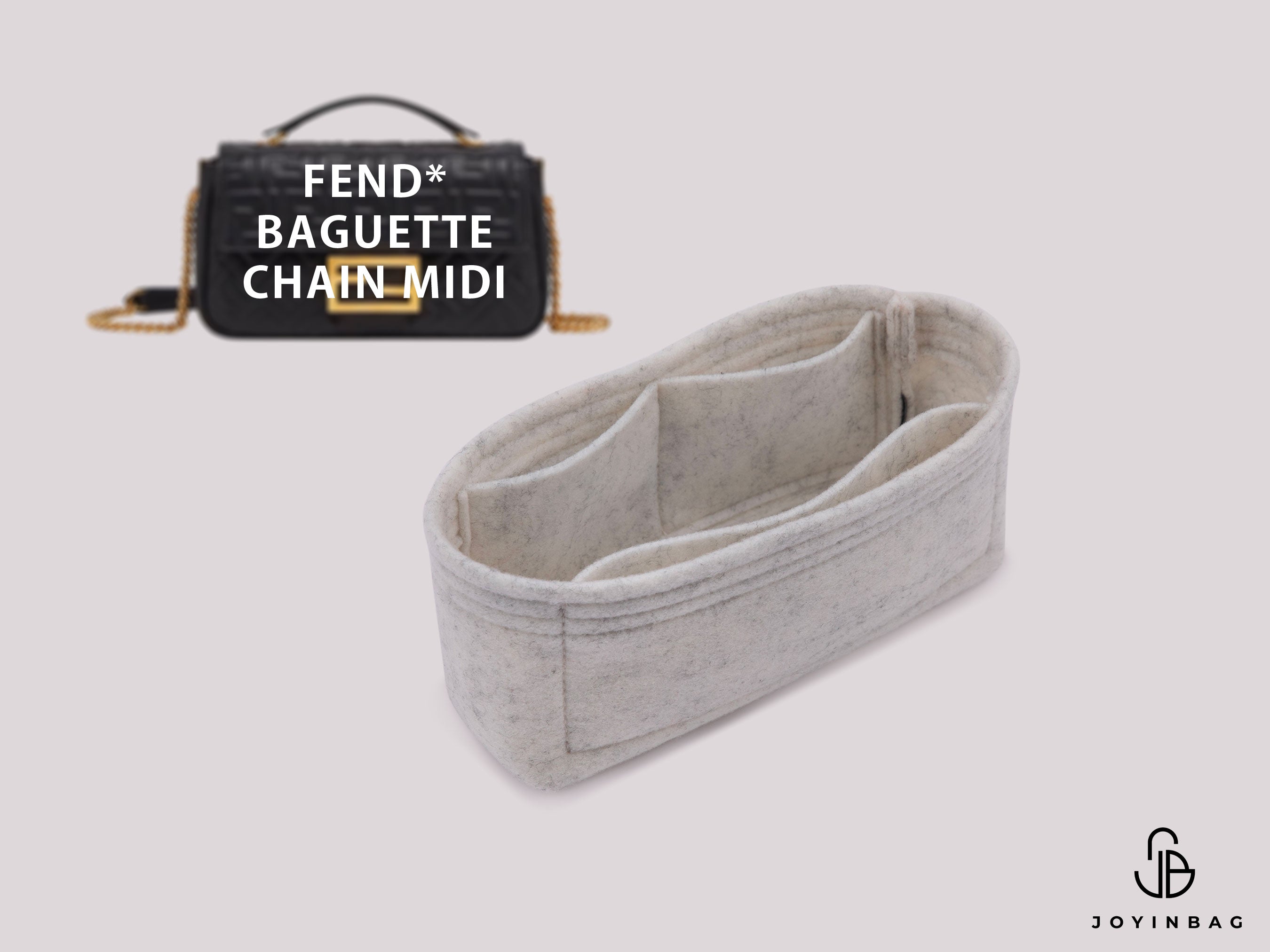 Fend. Baguette Chain Midi Bag Insert