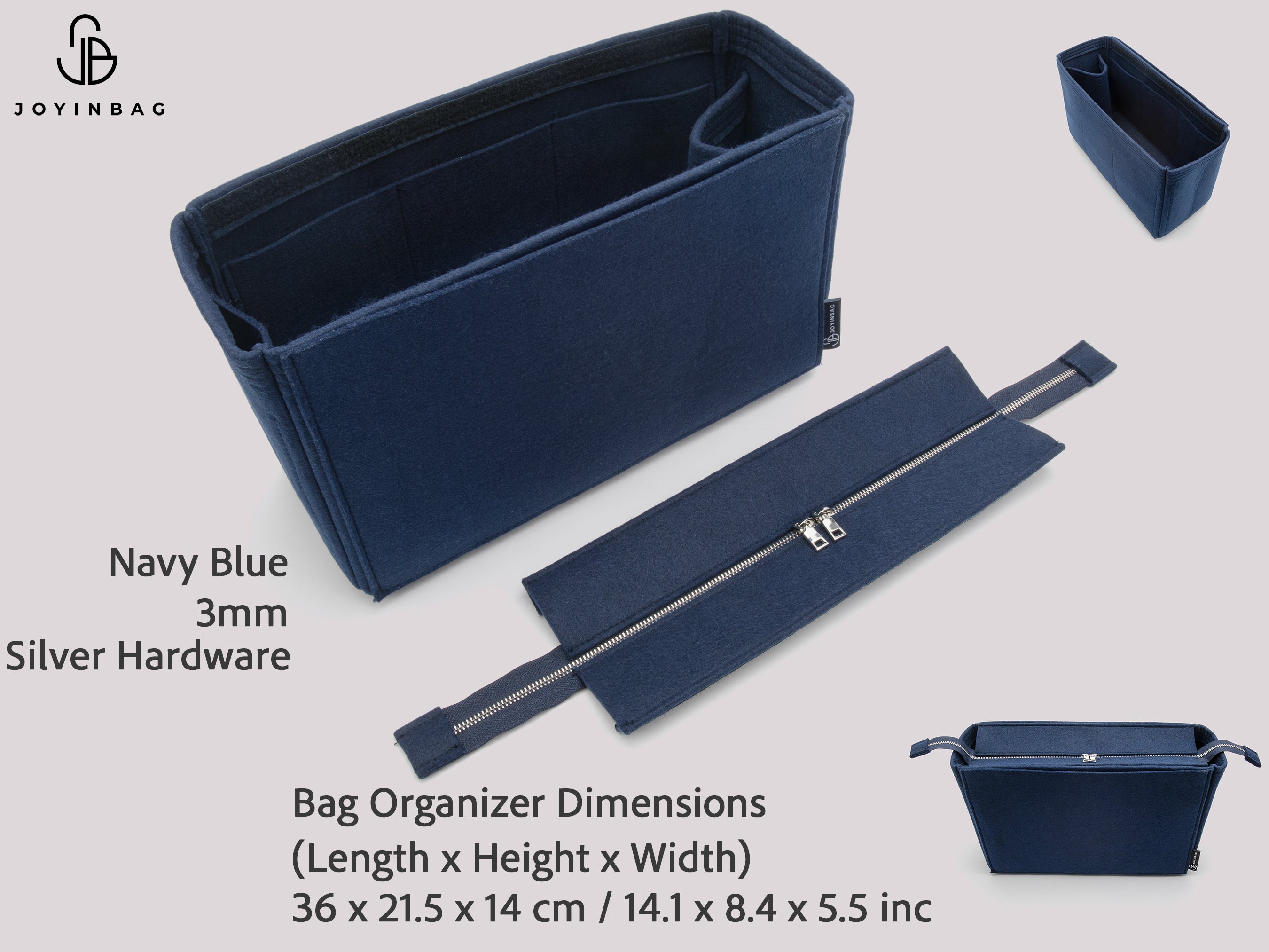 Clearance Bag Organizer Insert by Size Felt Purse Insert Multi Model