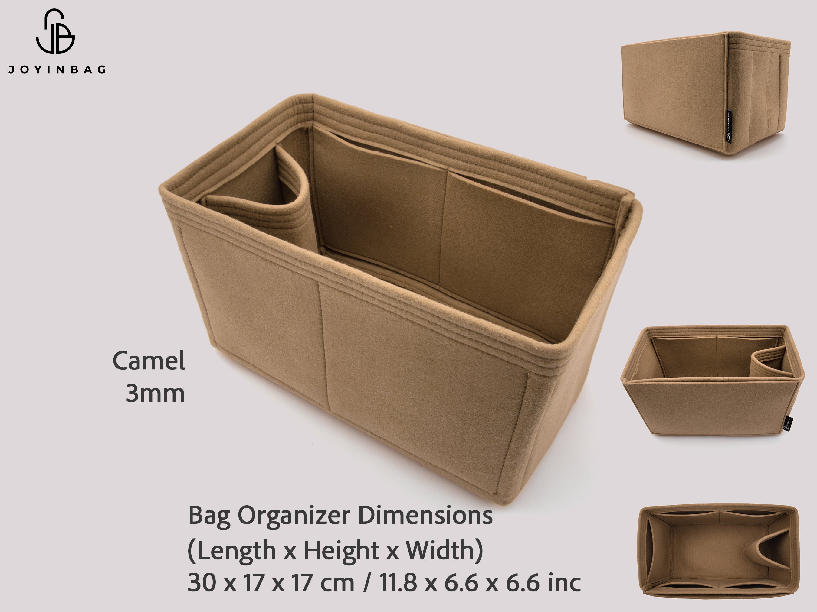 Clearance Bag Organizer Insert by Size Felt Purse Insert Multi Model
