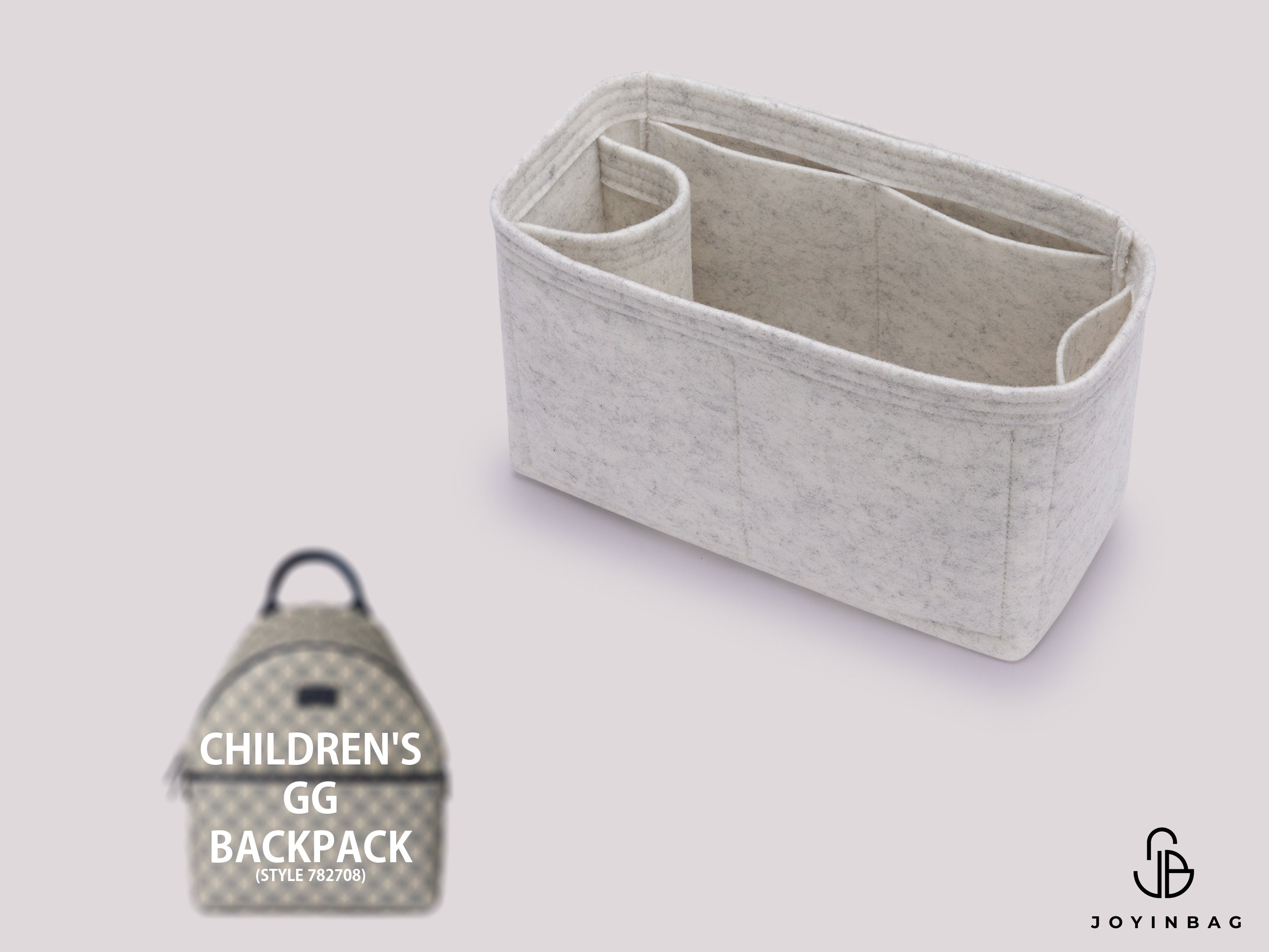 Children’s GG Backpack Organizer – Custom Insert with Inside & External Pockets