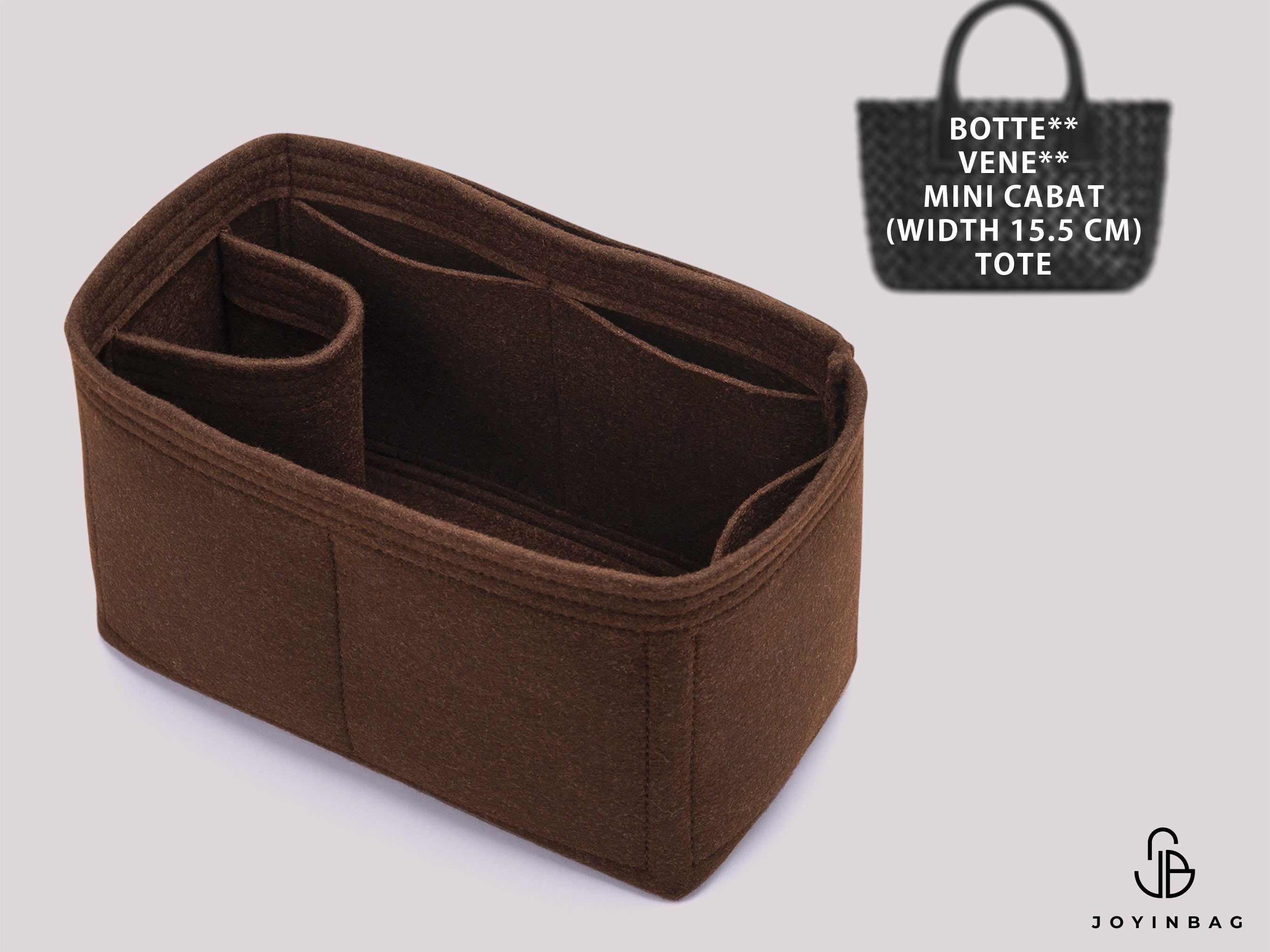 Botte. Vene. Mini Cabat Tote (Width 15.5 cm) Bag Insert