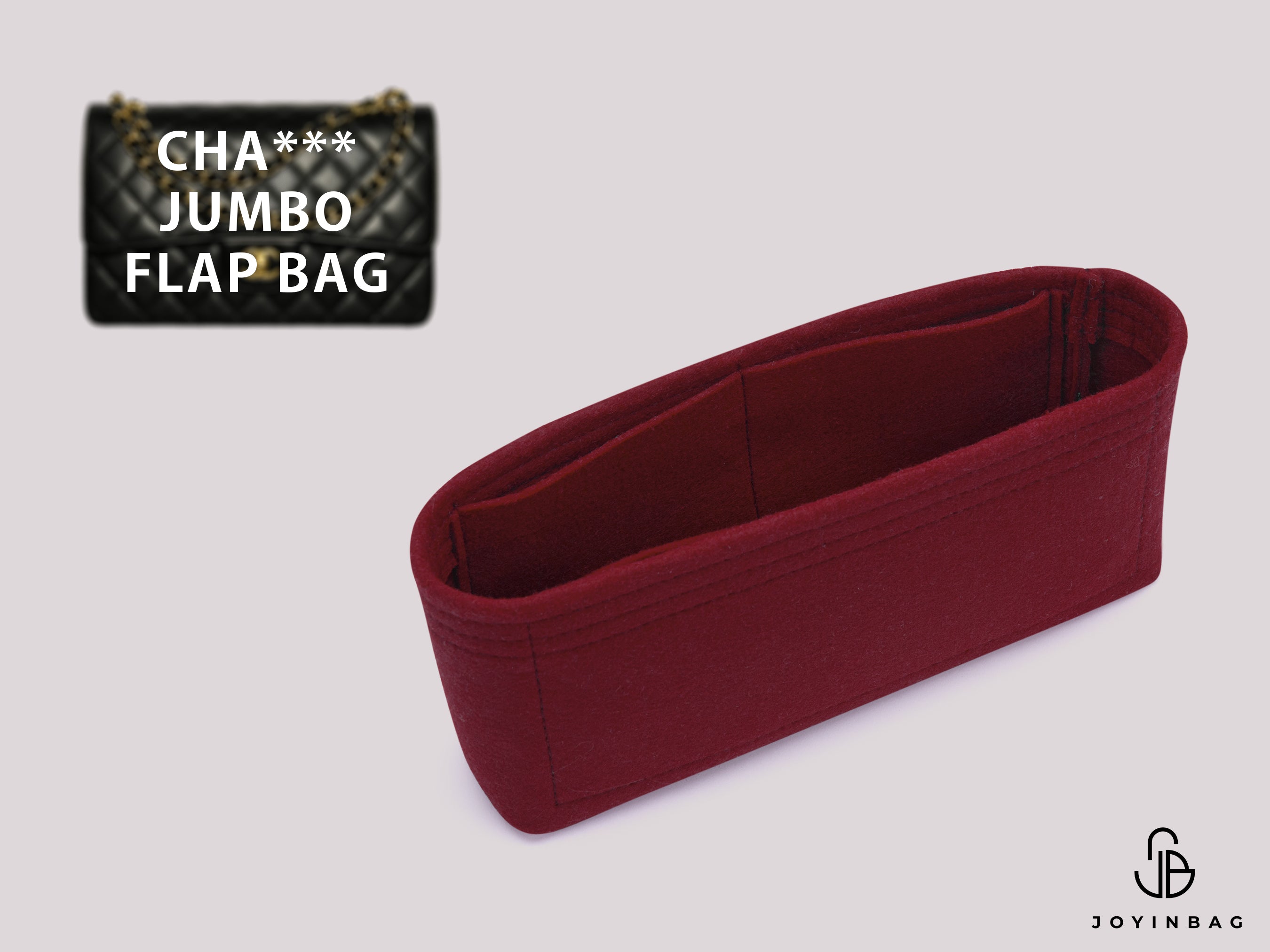 Cha. Classic Jumbo Flap (Style A58600) Bag Insert