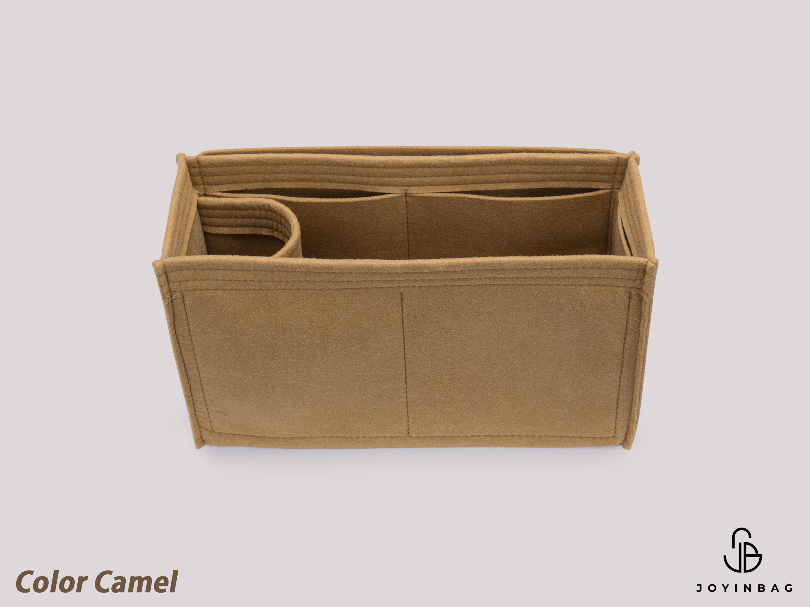 Lock and Go Bag Organizer Insert, Felt Liner with Bottle Holder and Interior Pockets