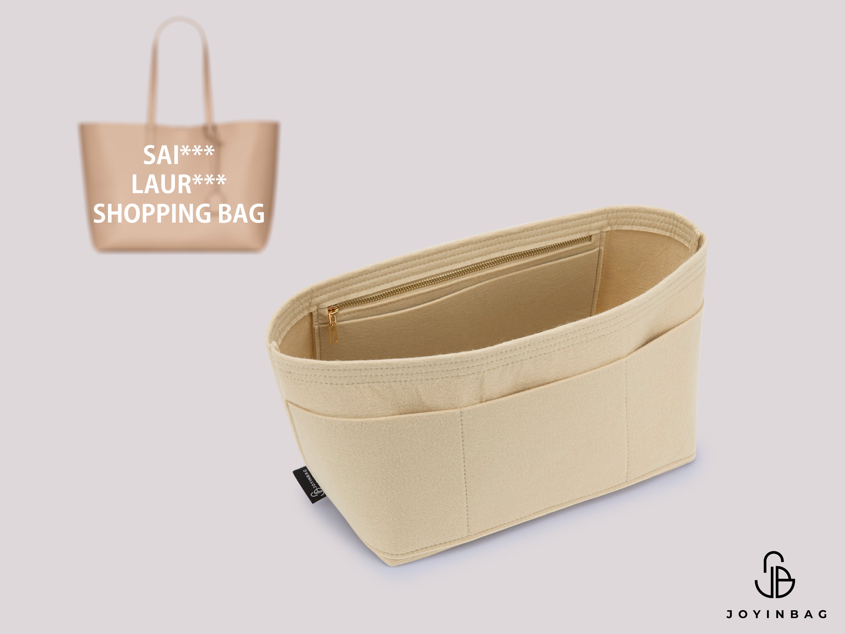 YSL Shopping Bag Organizer – 5 Inside Pockets & 3 External Pockets