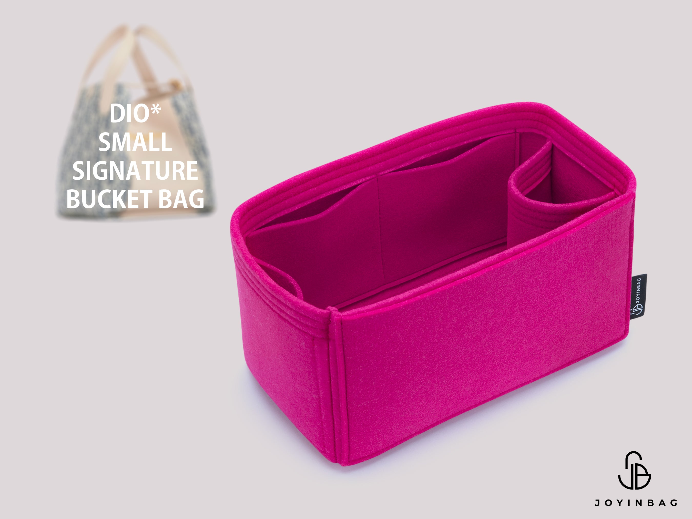 Chris. Di. Small Signature Bucket Bag Insert