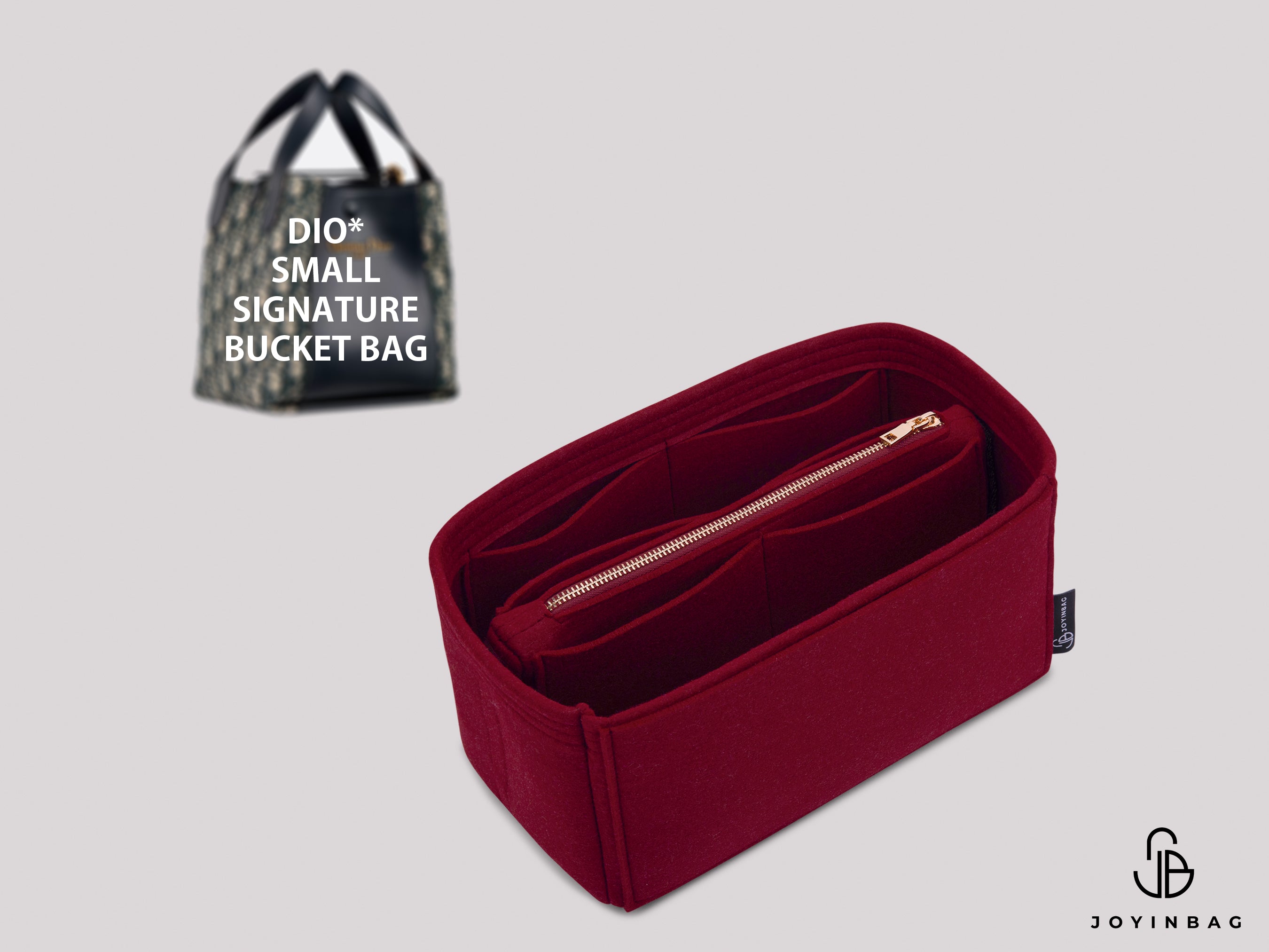 Chris. Di. Small Signature Bucket Bag Insert