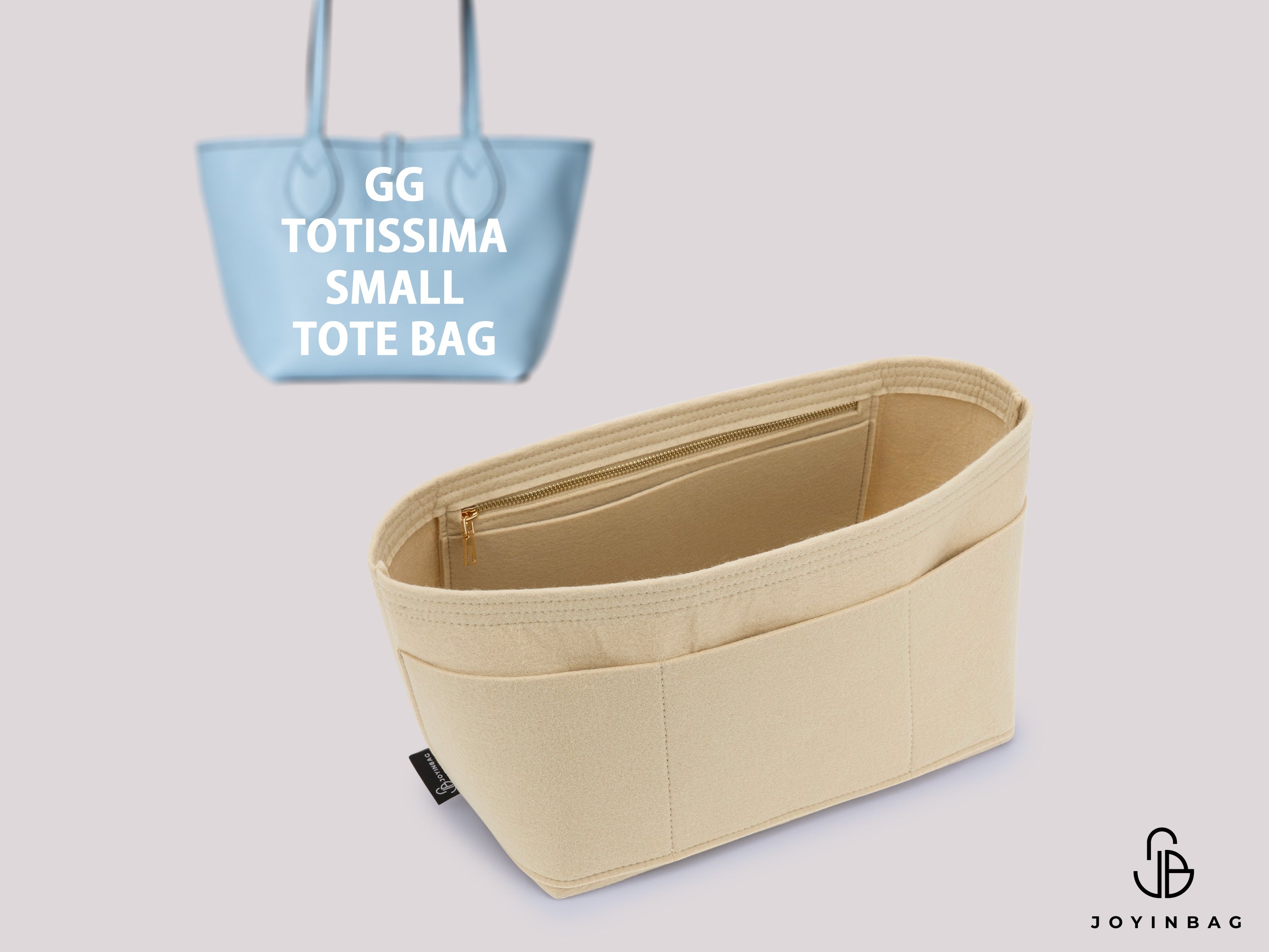 GG Small Tote Bag Insert
