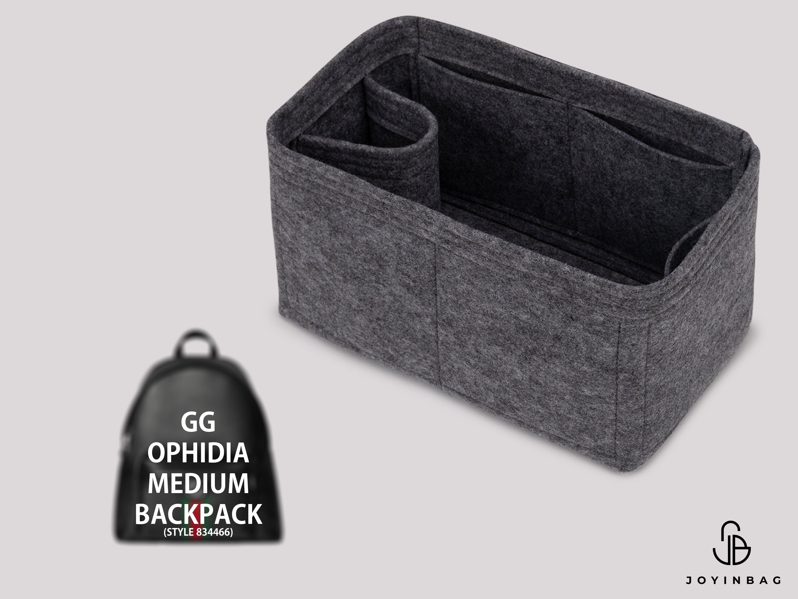 Ophidia Medium Backpack Organizer – Custom Fit Insert with Inside & External Pockets