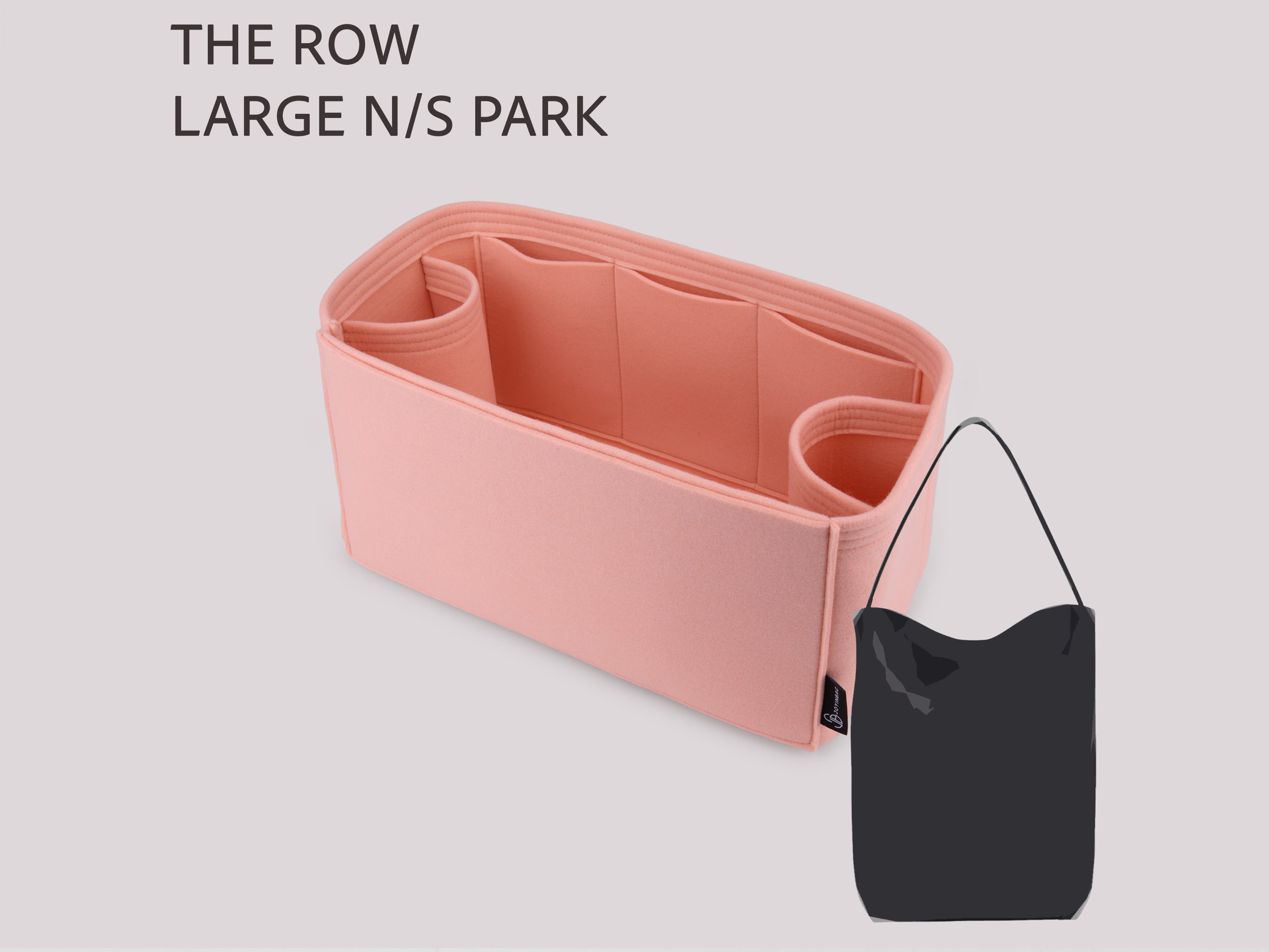 The Row Large N/S Park Felt Bag Organizer with Bottle Holders
