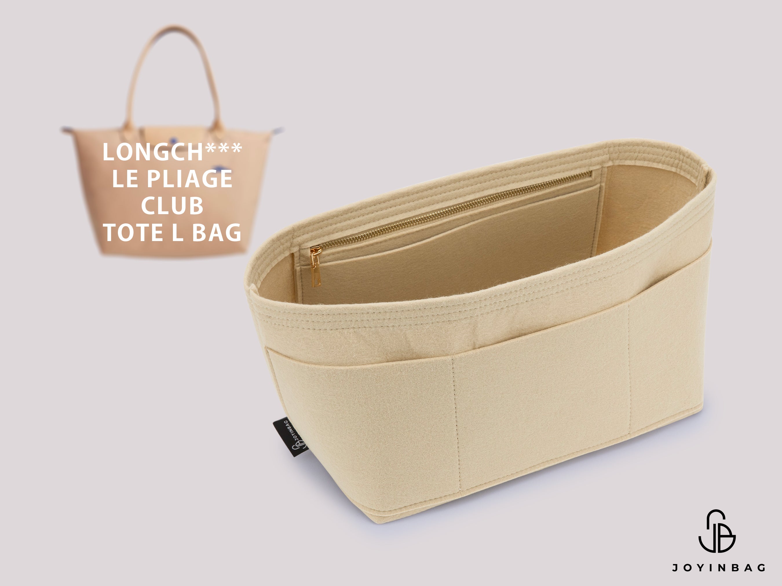 Longcha. Le Pliage Club L Tote Bag Insert