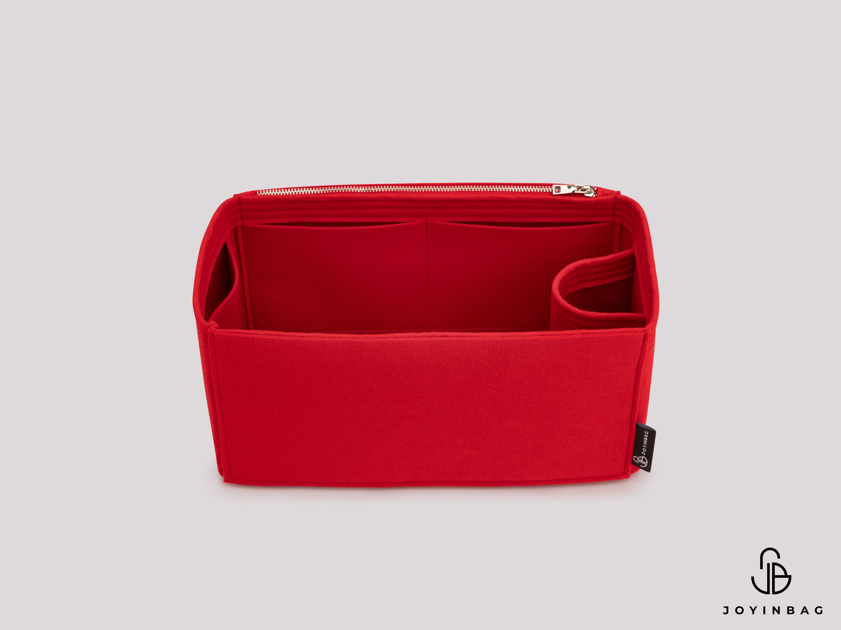 Alexa Felt Bag Organizer with Zipper Pocket and Bottle Holder