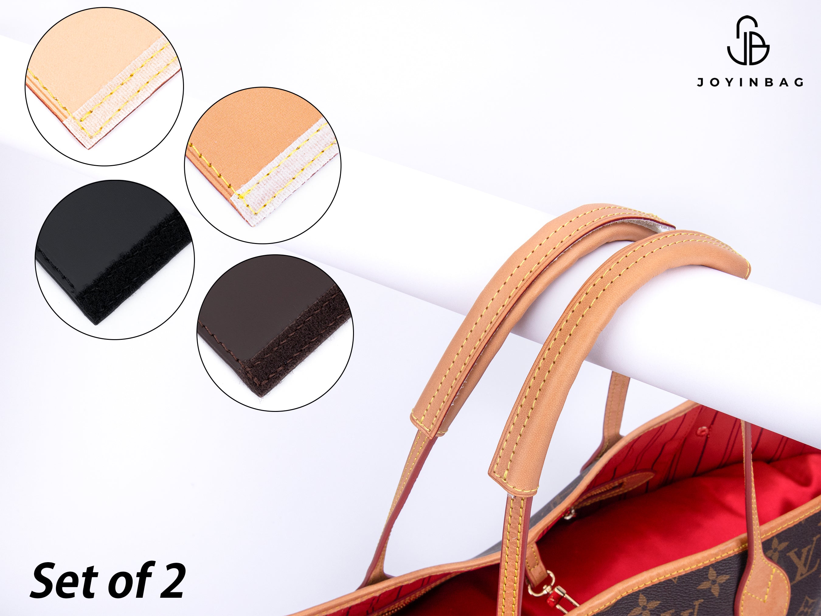 Premium Vachetta Leather Top Handle Protector & Strap Cover for Handbags