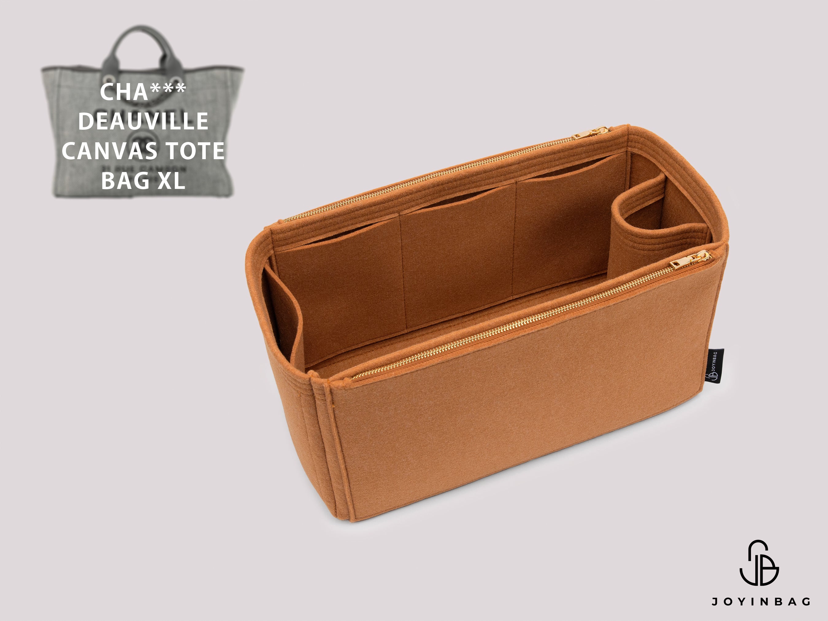 Cha. Deauville Canvas Extra Large Bag Insert