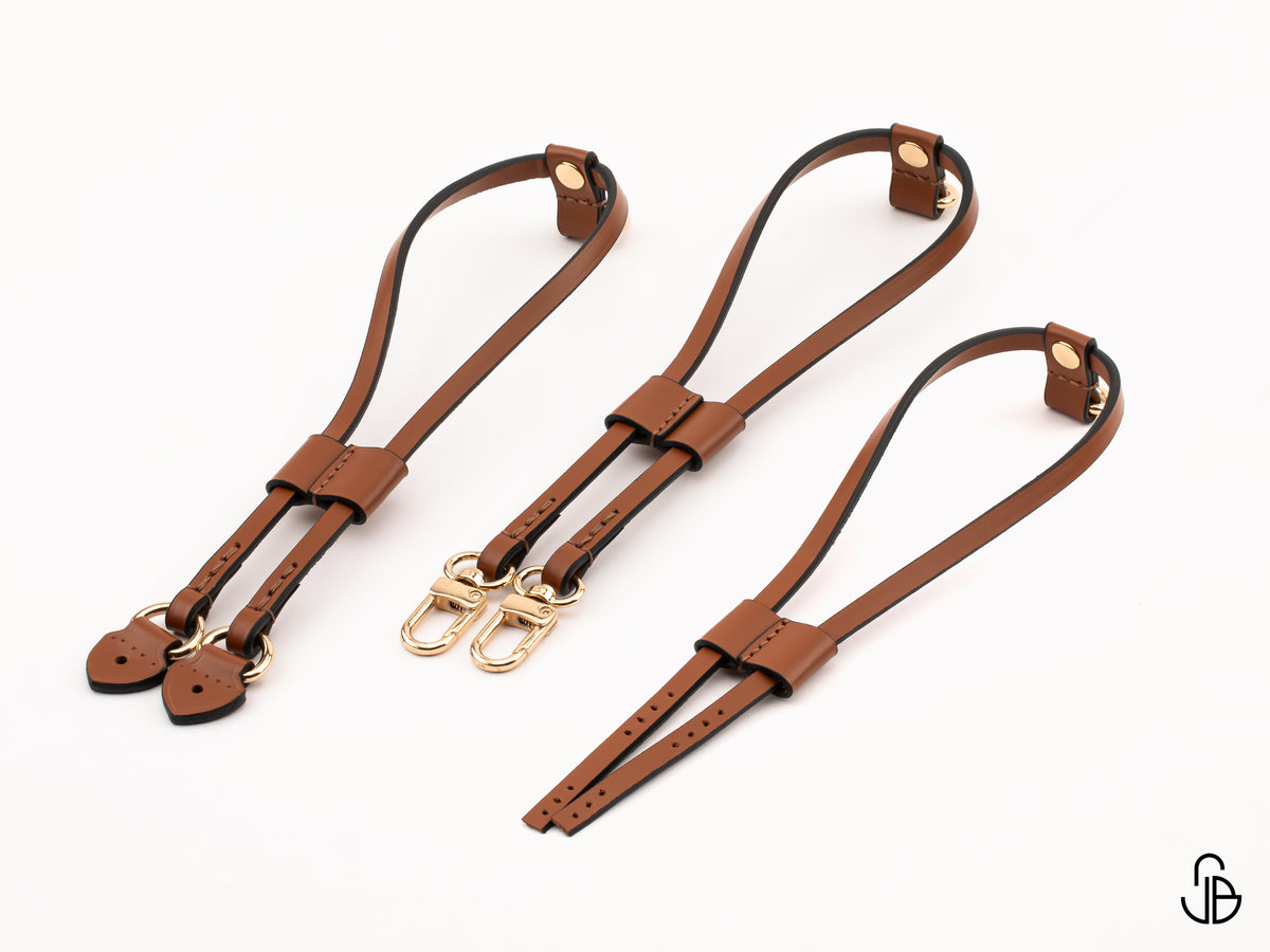 Neverfull Side Strap Replacement, Leather Replacement Straps, PM MM GM, Quick Attach or Sew-On