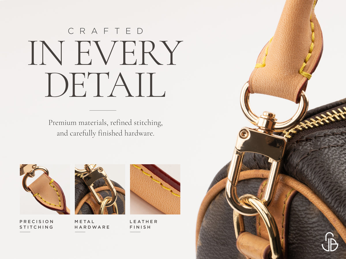 Speedy P9 Soft Rolled Leather Bag Strap, 60 70 80cm Replacement Shoulder Handle