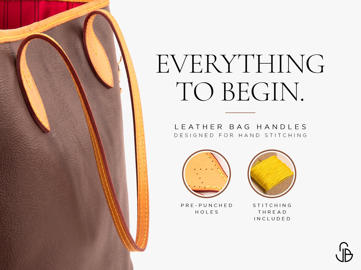 Neverfull Replacement Straps and Handles – Vachetta Leather DIY Repair Set
