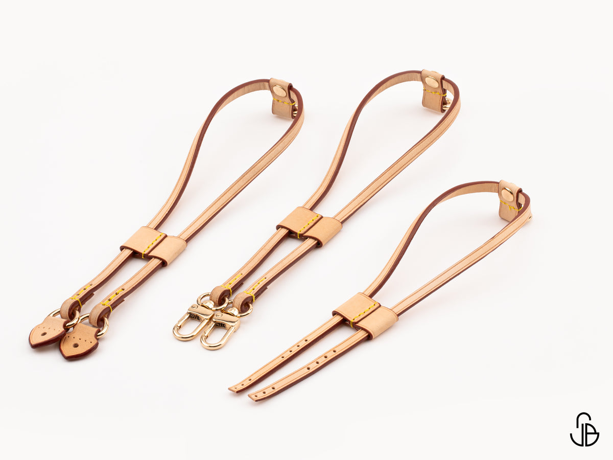 Neverfull Side Strap Replacement, Leather Replacement Straps, PM MM GM, Quick Attach or Sew-On