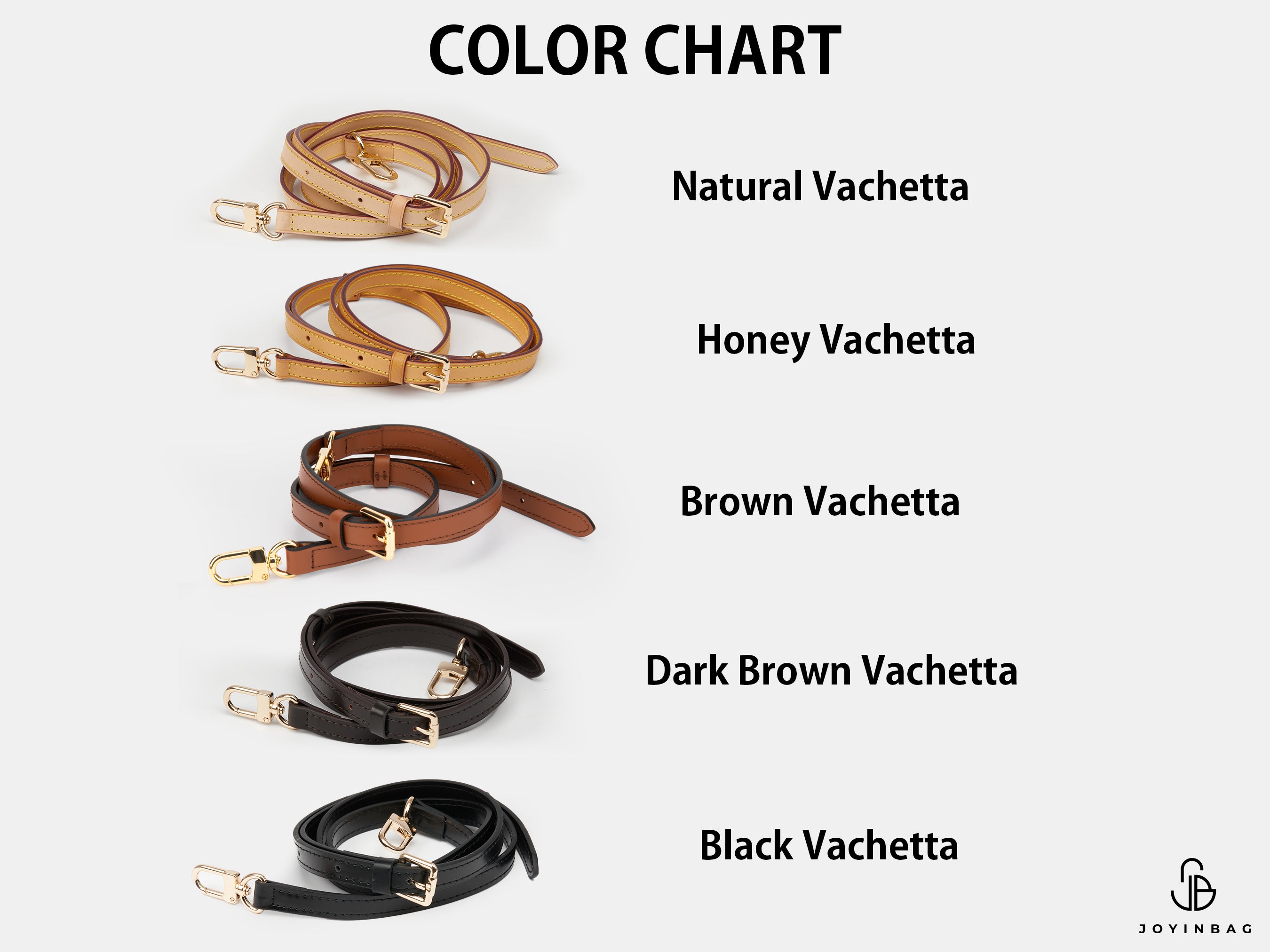 Adjustable Vachetta Leather Strap – Replacement Bag Strap for Handbags