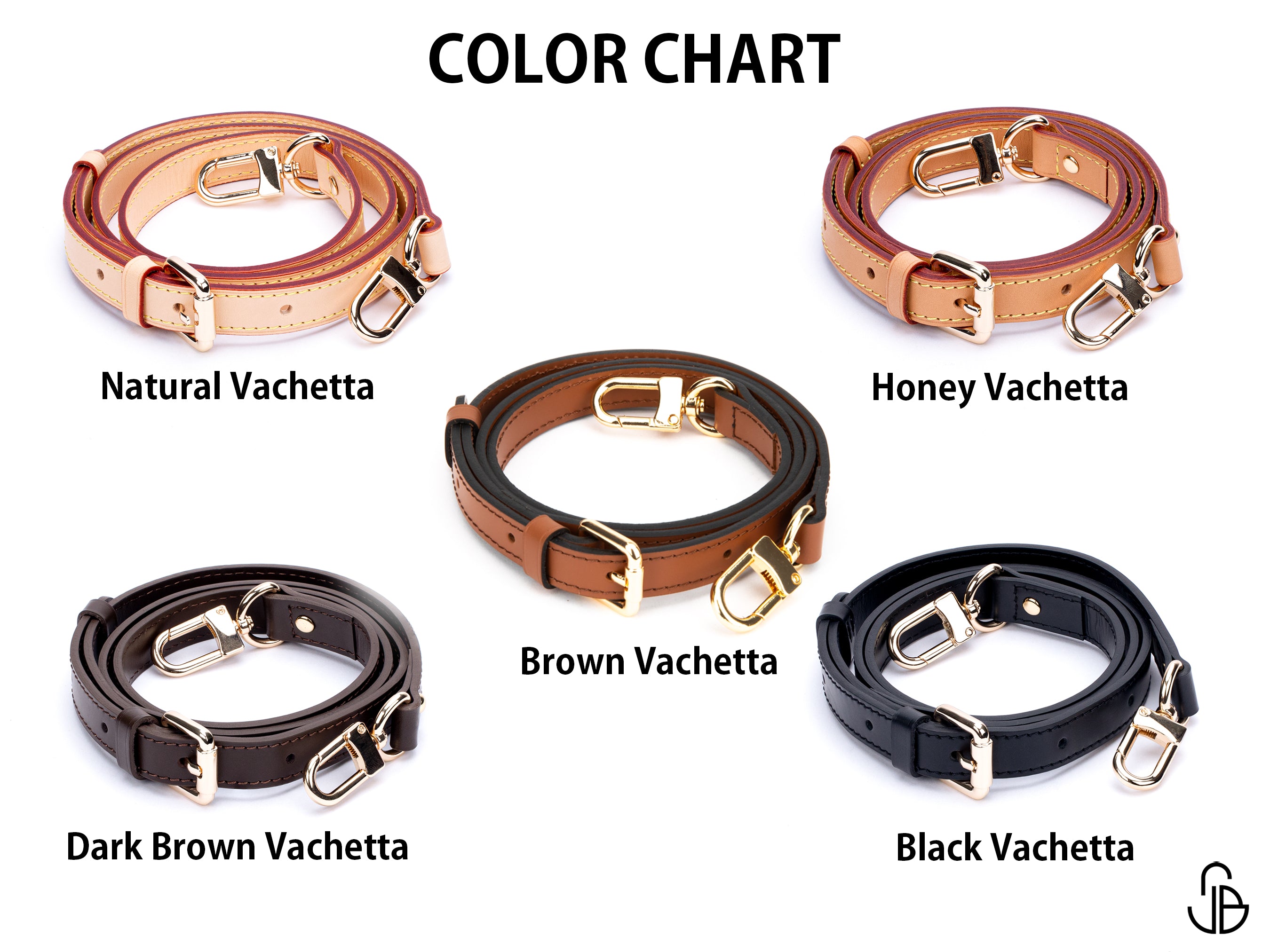 Adjustable Vachetta Leather Strap – Replacement Bag Strap for Handbags