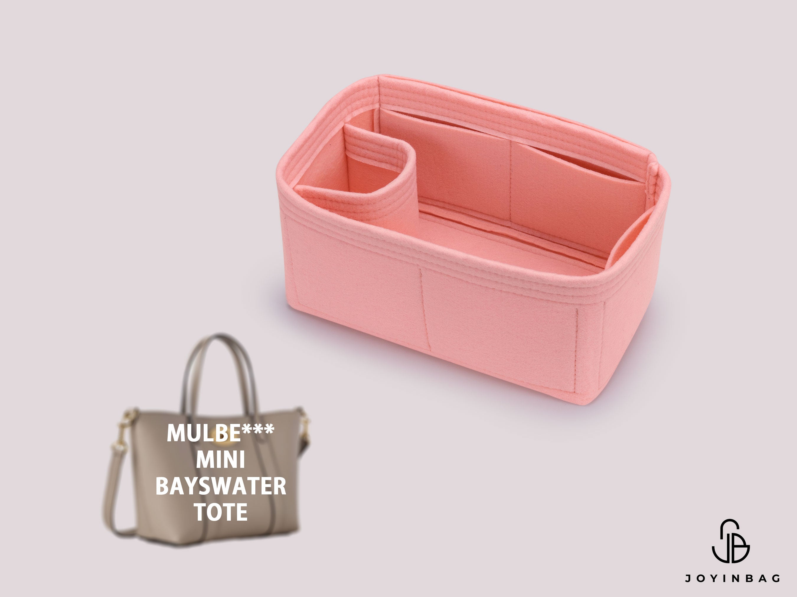 Mulberry Mini Bayswater Tote Organizer – 2mm & 3mm Felt, 36 Colors