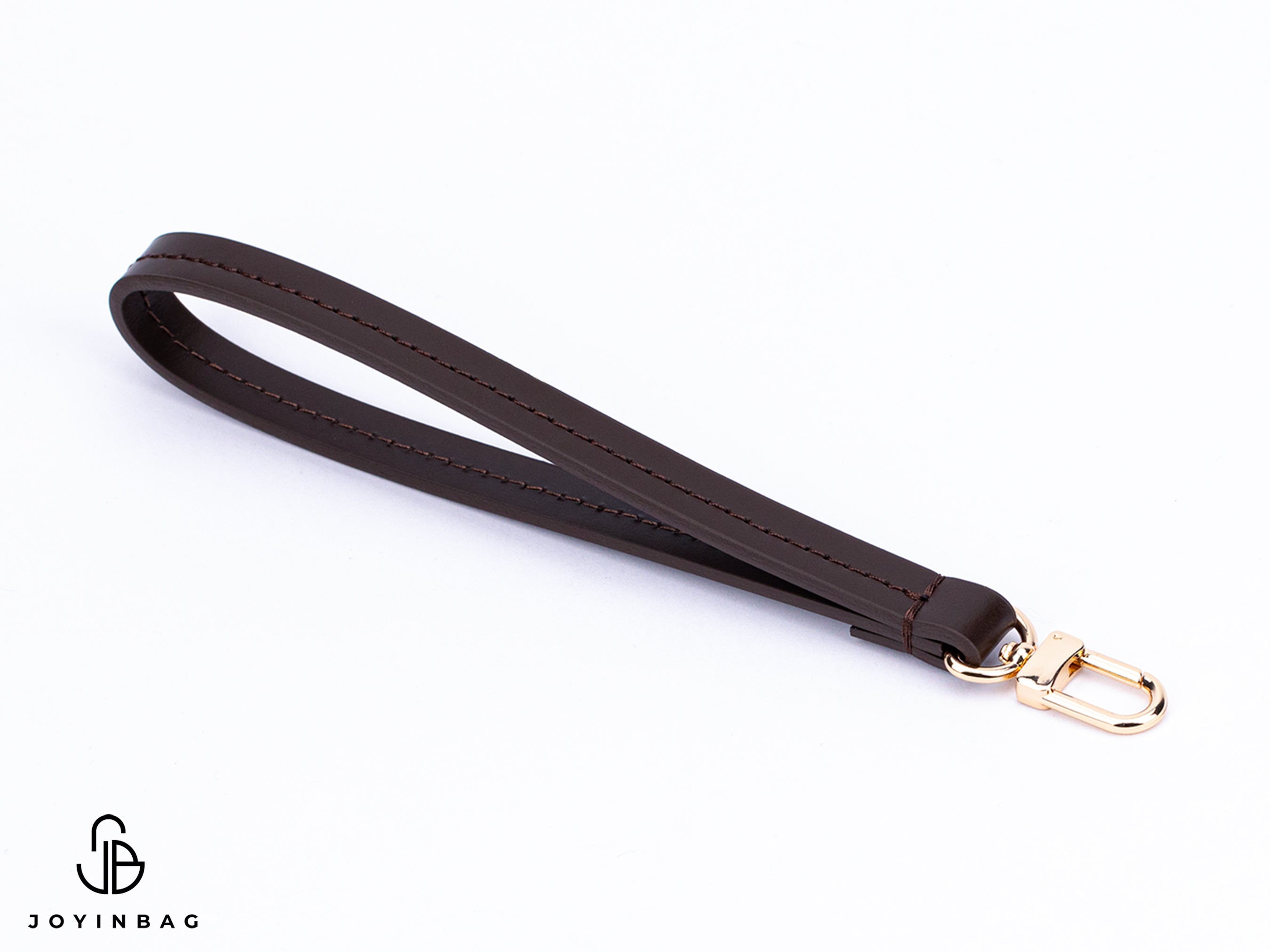 Wristlet Bag Strap in dark brown