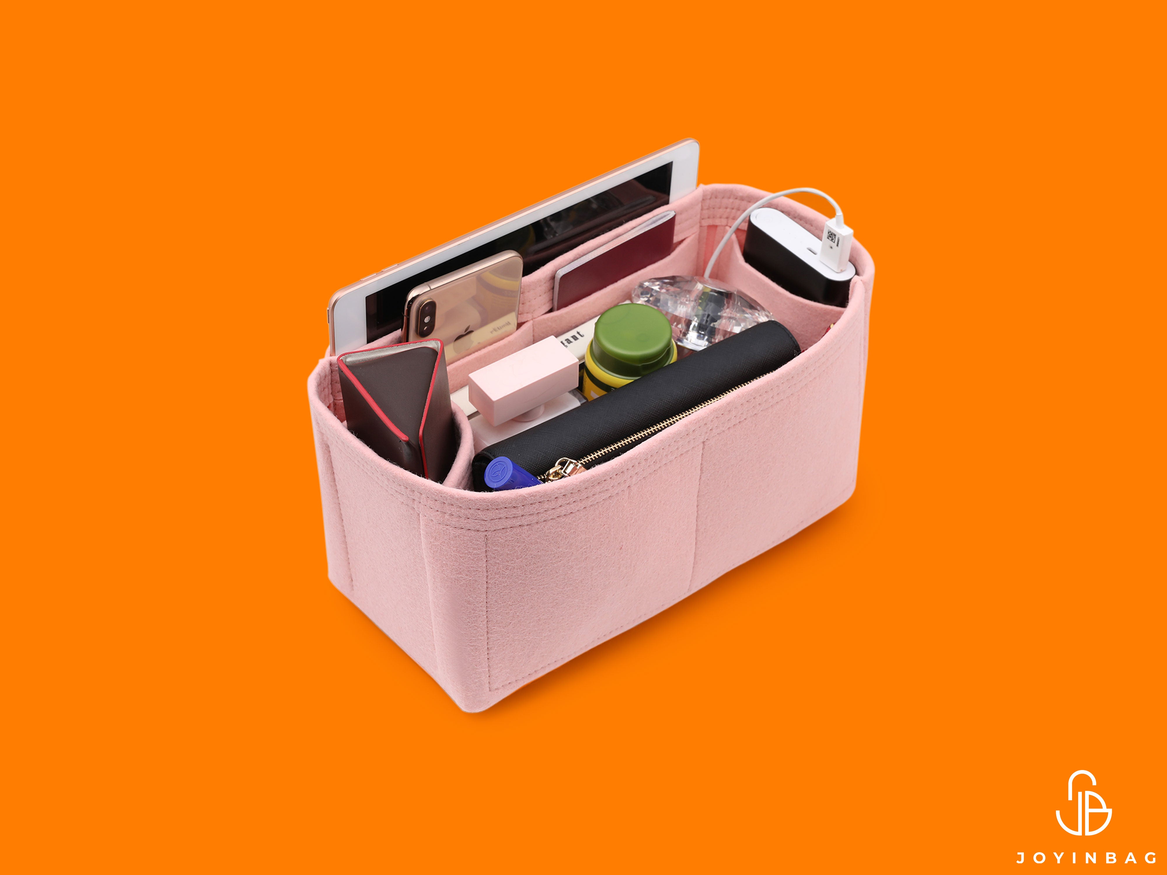 Tote Bag Organizer For Hermes Herbag 39 Bag with Single Bottle Holder