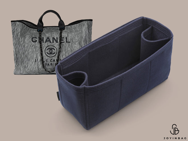 Chanel Deauville Canvas Tote Organizer Insert, Bag Organizer with Laptop  Compartment and Single Bottle Holder