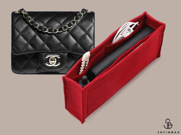 Purse Insert For Chanel Classic Mini Square Flap Bag (Style A35200)
