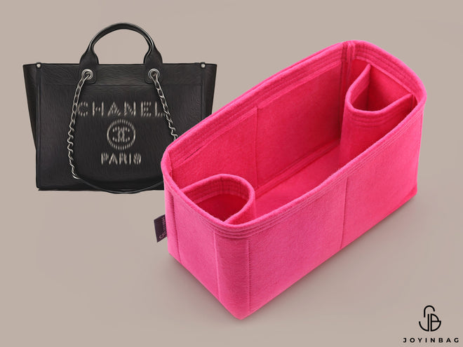 Chanel Deauville Canvas Tote Organizer Insert, Bag Organizer with Laptop  Compartment and Double Bottle Holders