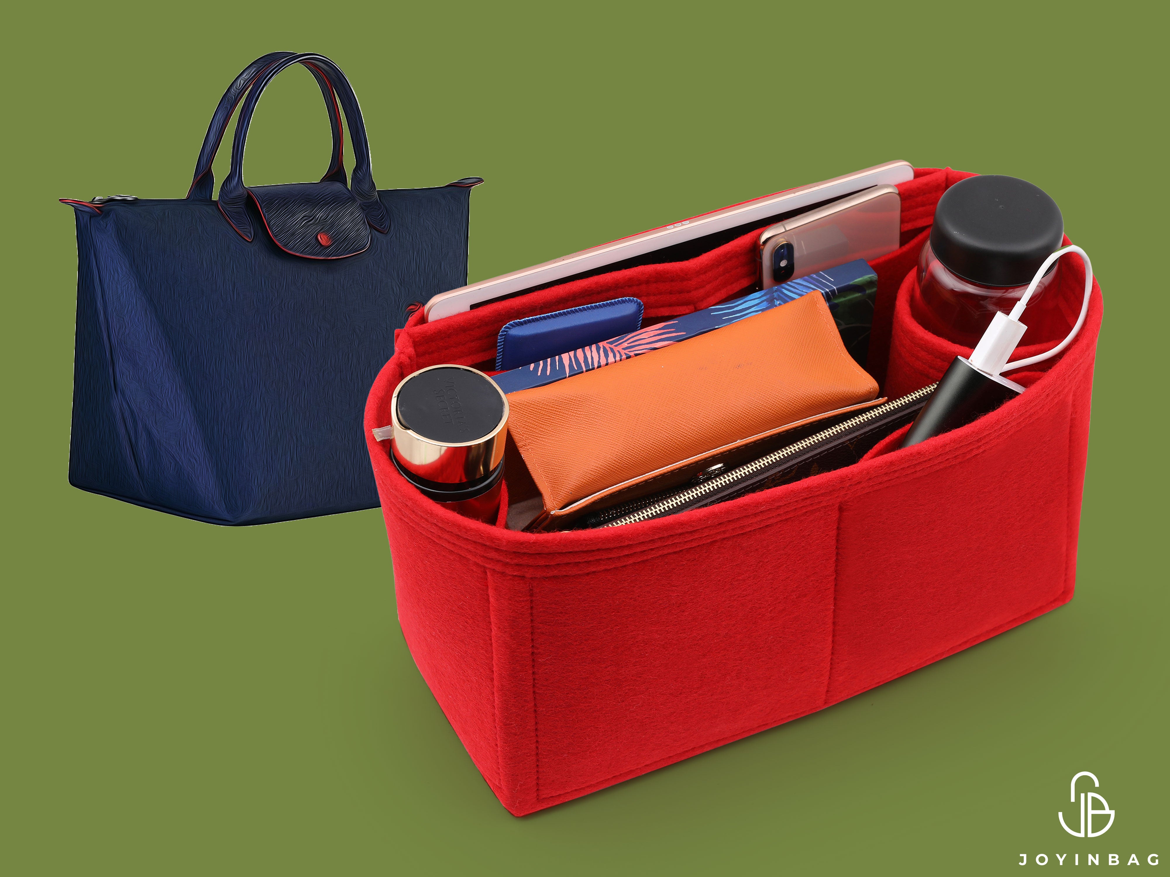 17-10/ Long-S1) Bag Organizer for Le Pliage Top Handle Bag Small