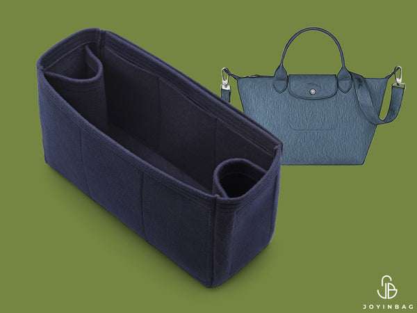 Handbag Organizer For Longchamp Le Pliage Néo Top Handle L Bag with Double Bottle Holders