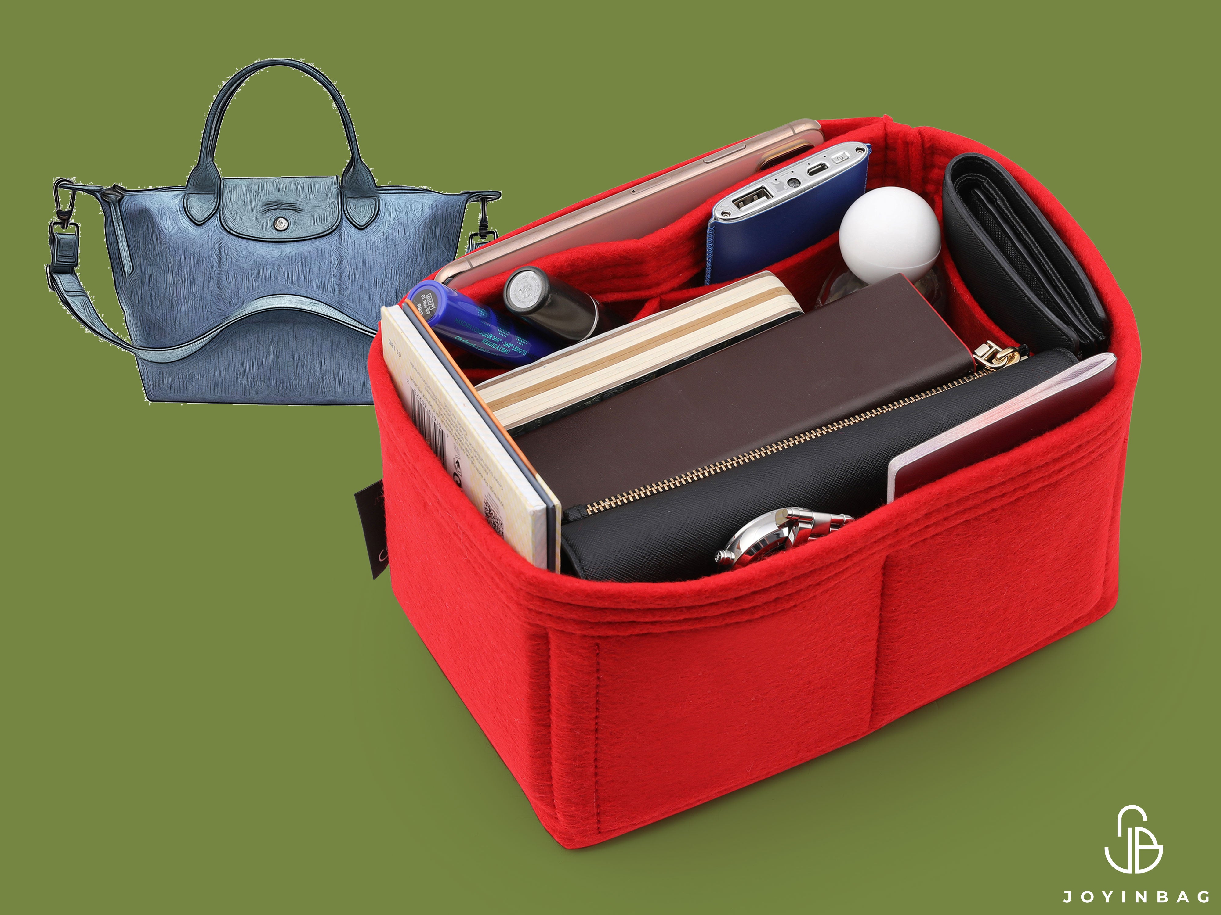17-9/ Long-Neo-XS-DS) Bag Organizer for Le Pliage Neo Top Handle Bag XS -  SAMORGA® Perfect Bag Organizer