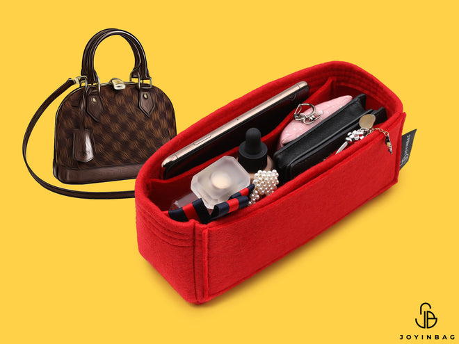 Louis Vuitton Alma Organizer Insert, Bag Organizer with Single Bottle  Holder and Exterior Pockets