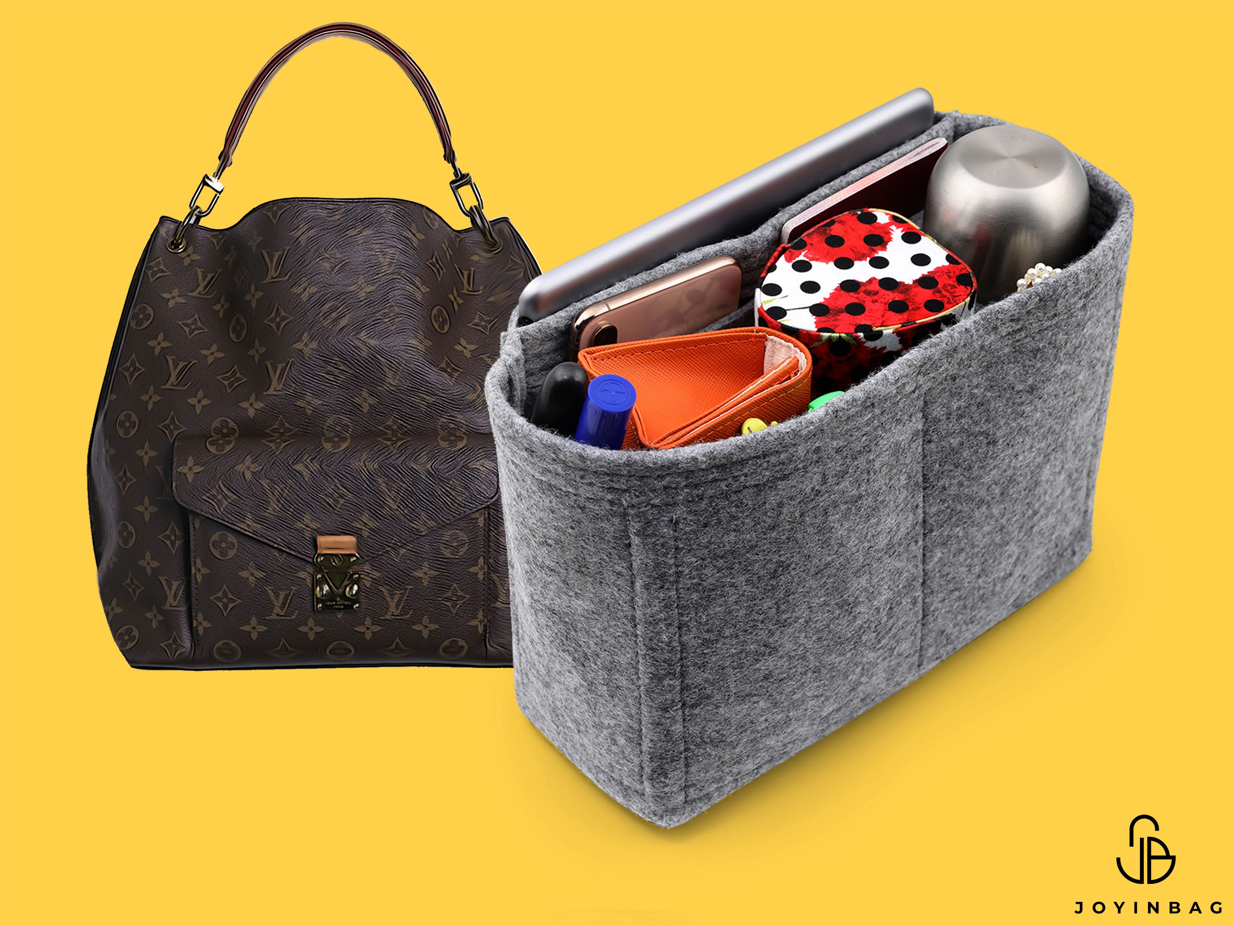 Tote Bag Organizer For Louis Vuitton Metis Hobo Bag with Single Bottle
