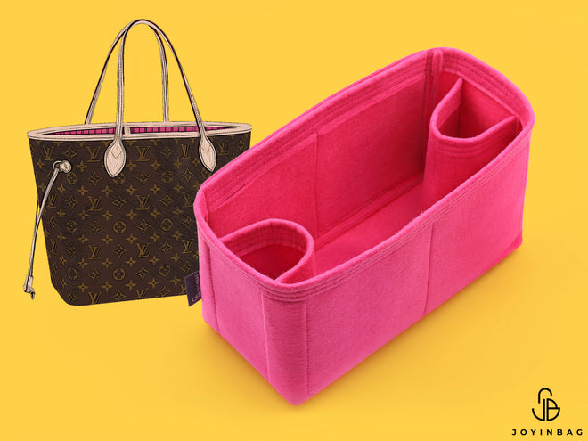Tote Bag Organizer For Louis Vuitton Neverfull MM Bag with Zipper Side